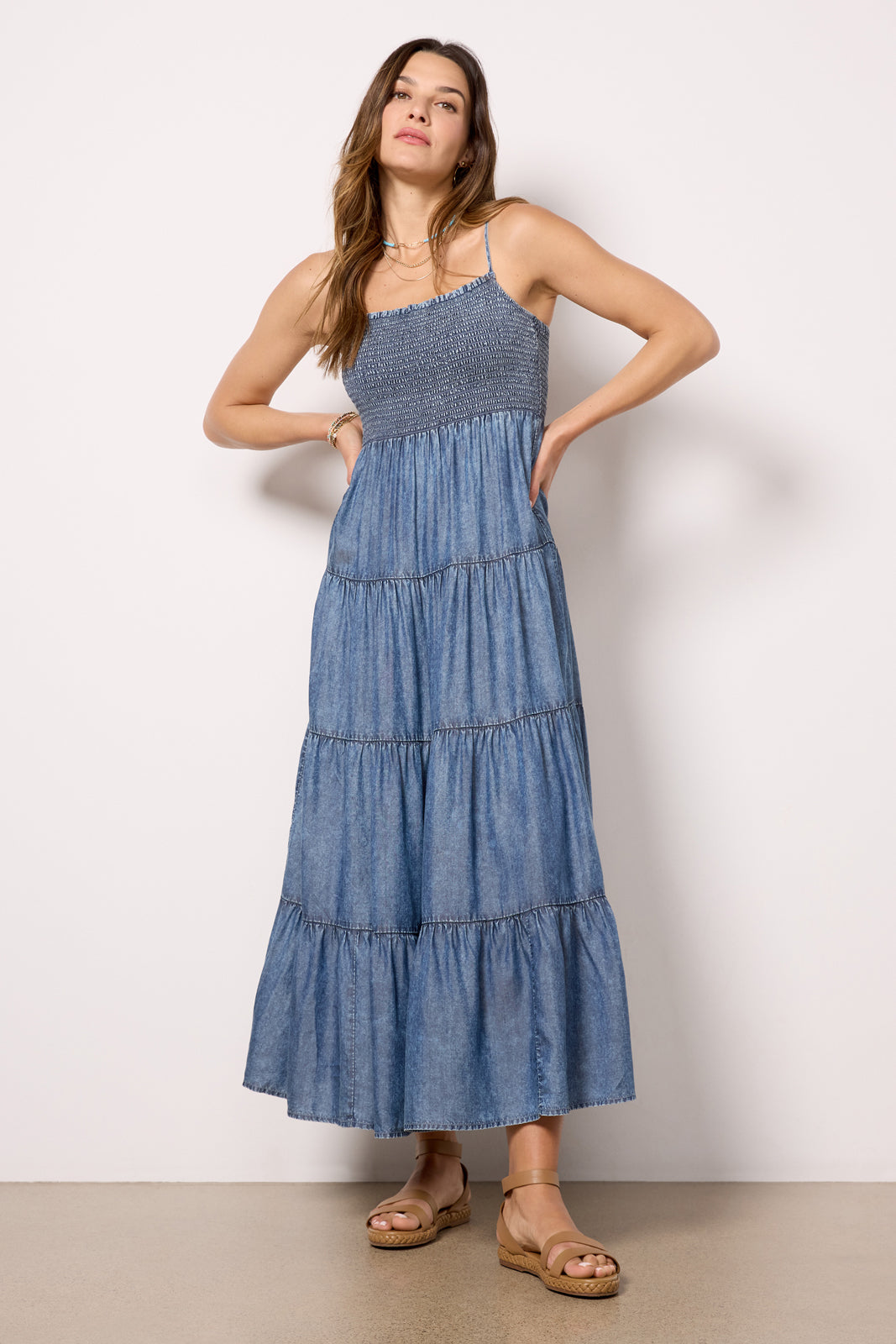 Balos Chambray Midi Dress