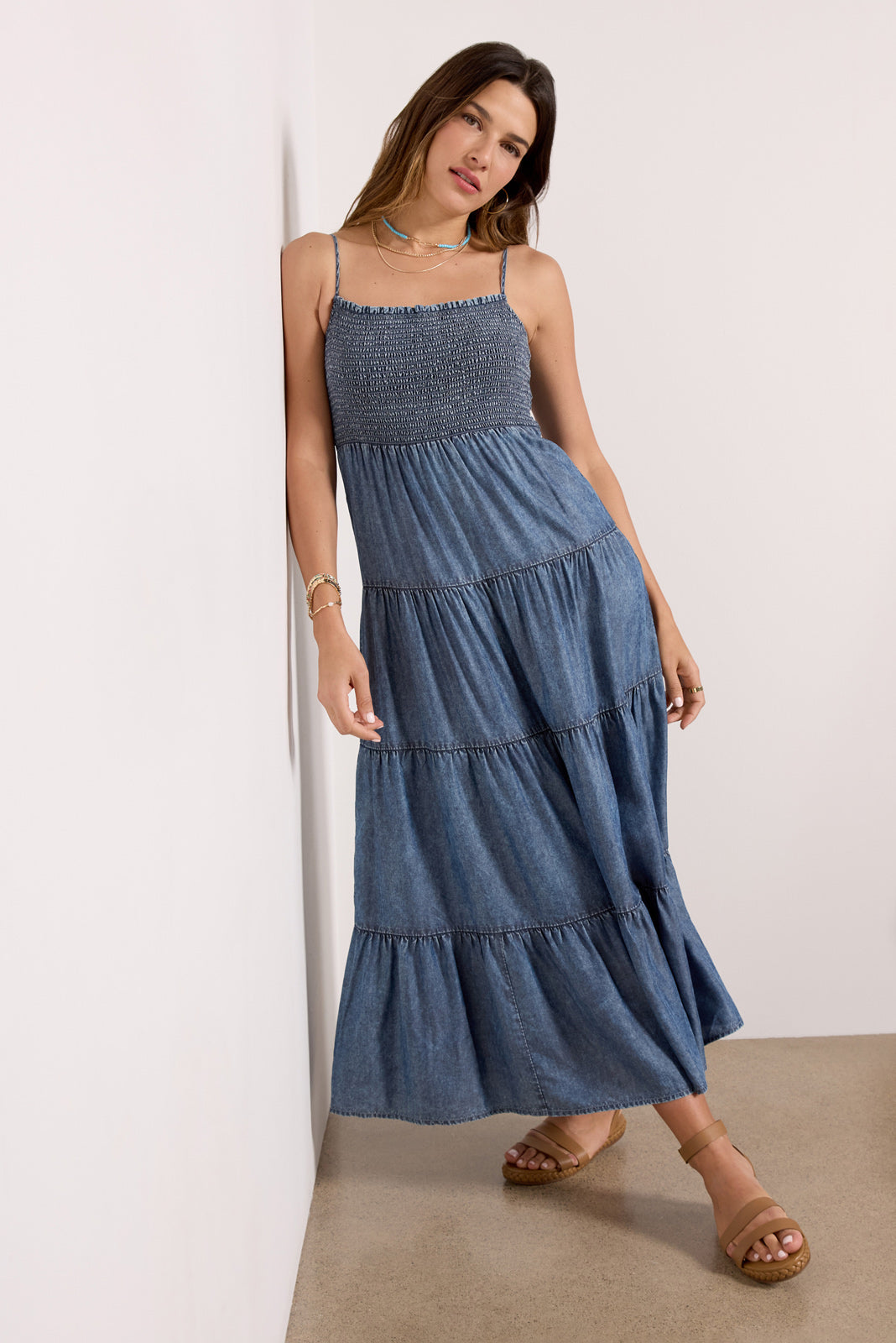 Balos Chambray Midi Dress