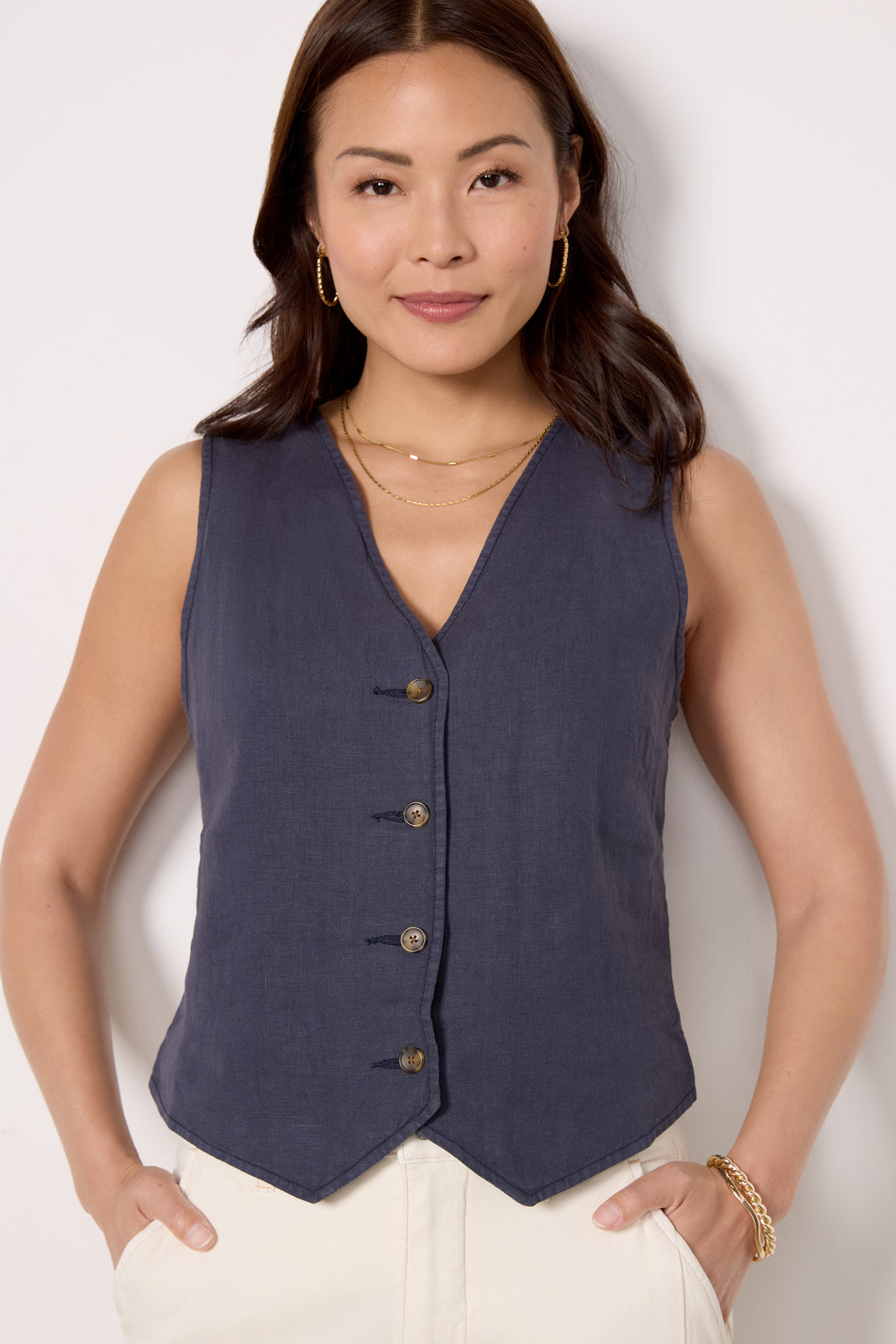 Monterey Linen Vest