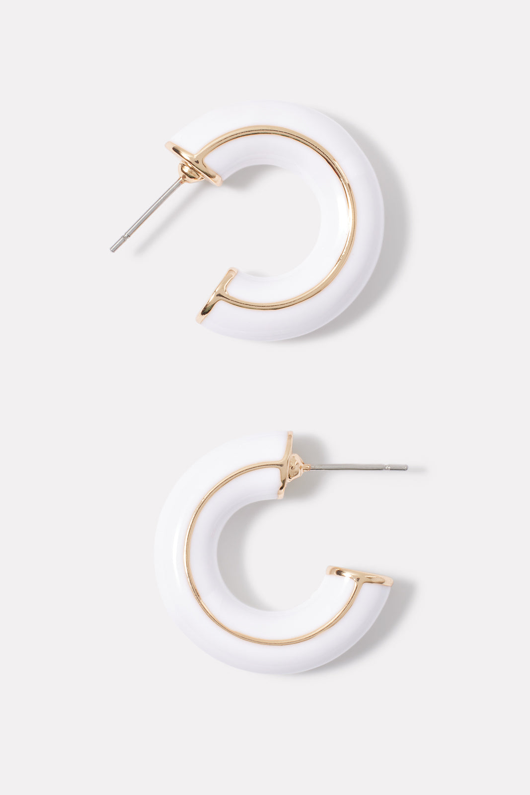 Jillian Enamel Hoop Earrings