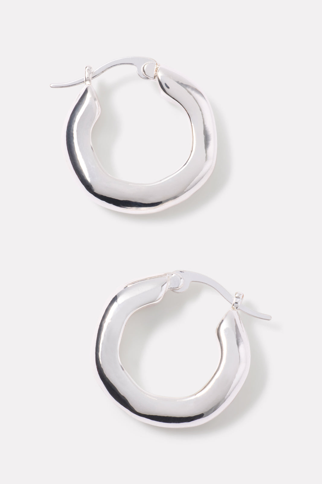 Rochelle Silver Hoops