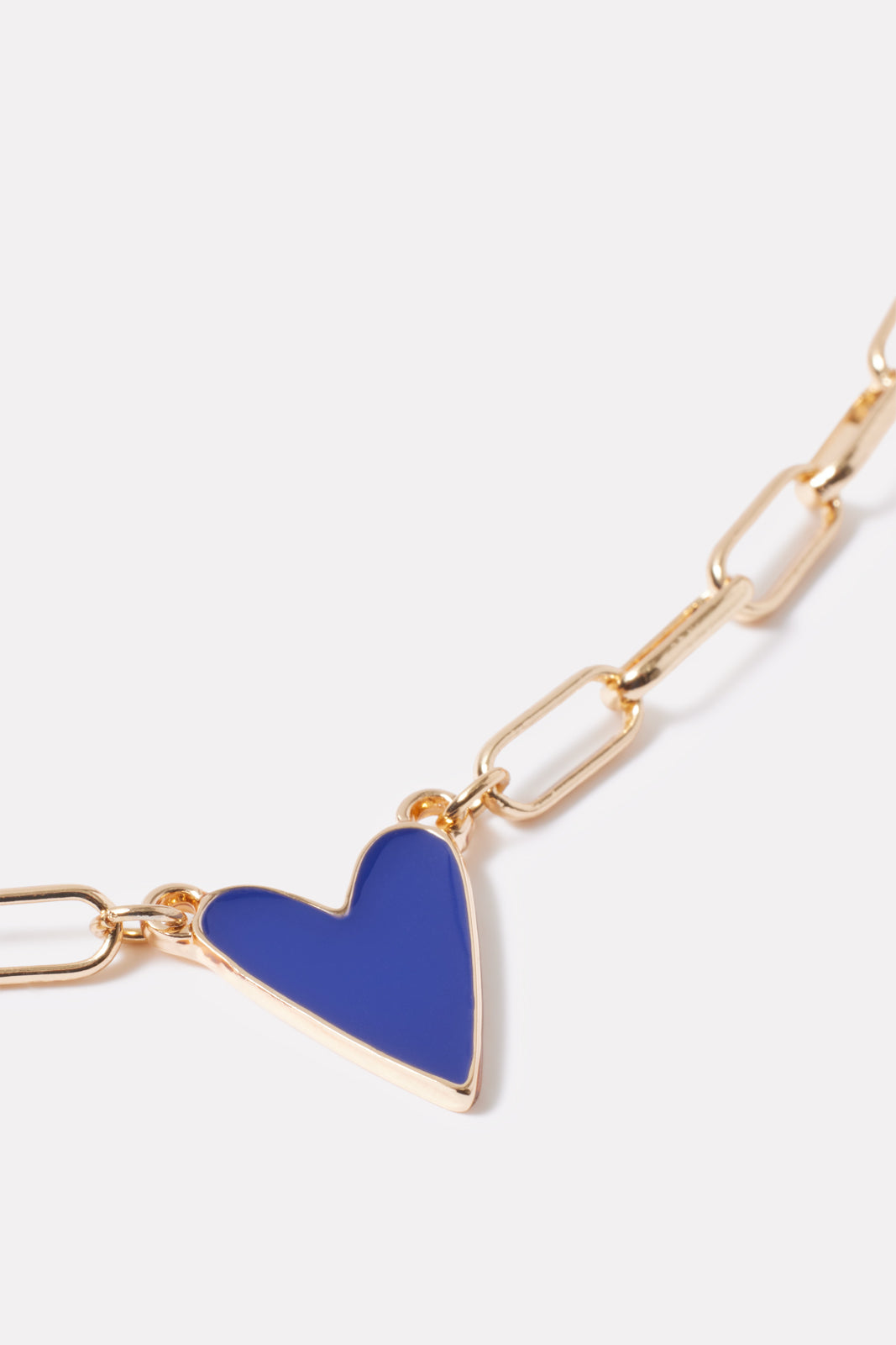 Aja Enamel Heart Necklace