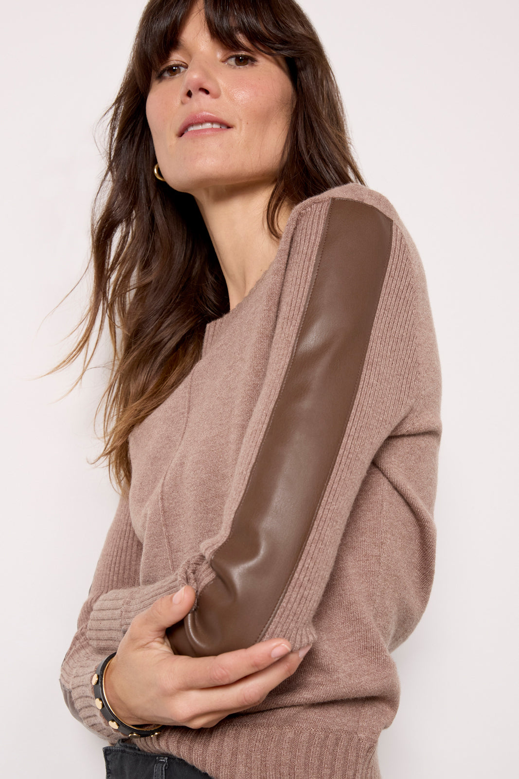 Harlow Leather Pullover