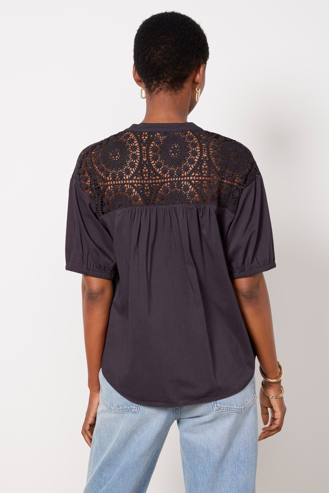 Rowan Eyelet Back Shirt