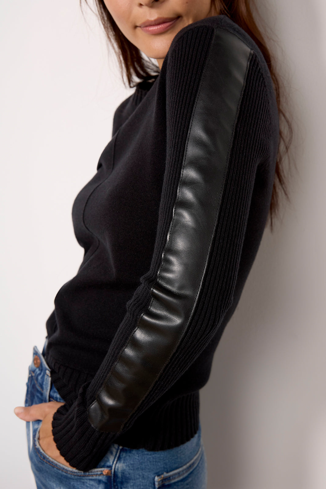 Harlow Leather Pullover