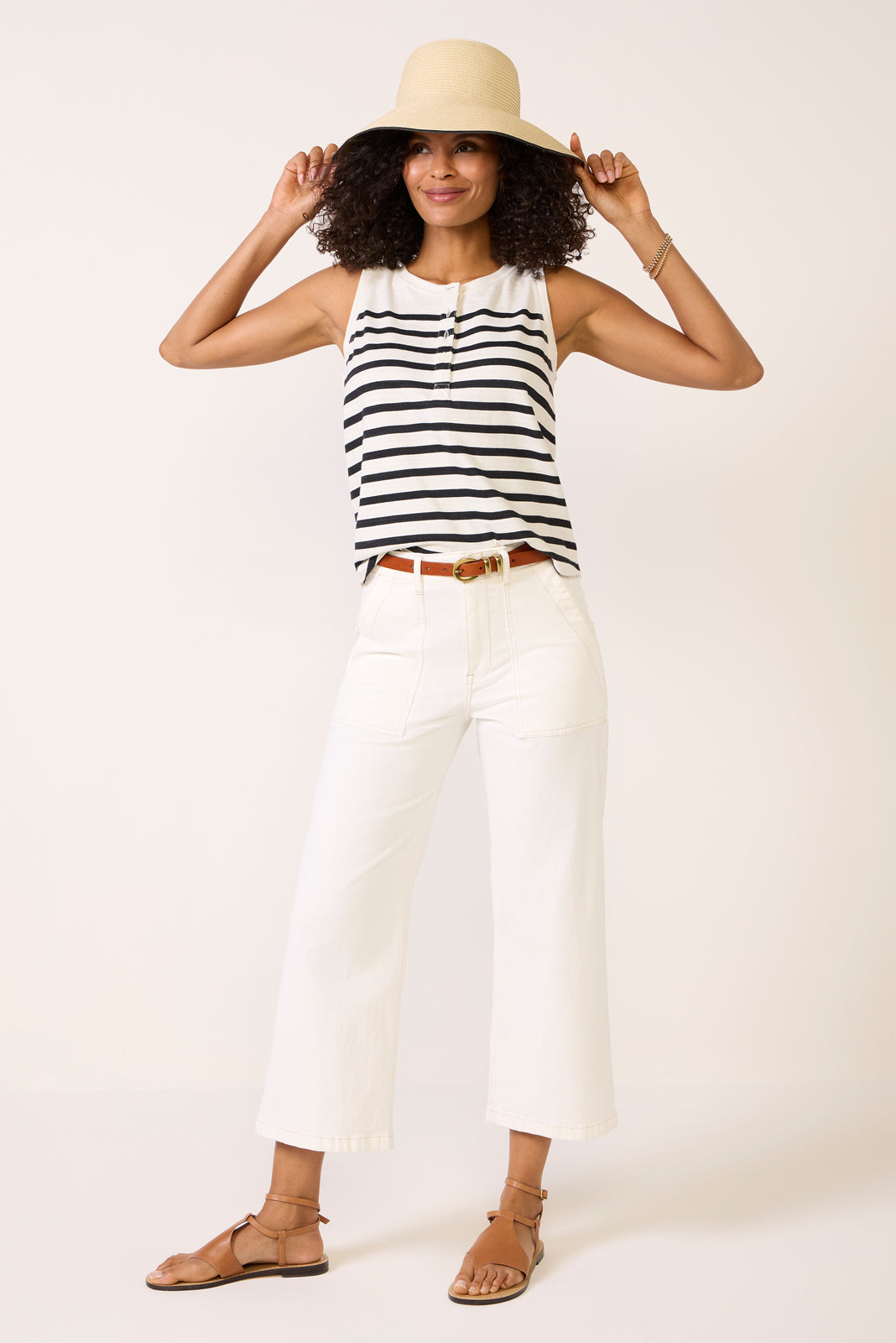 Esme Striped Henley Tank
