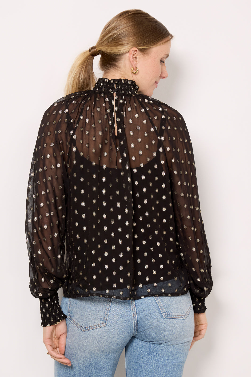 Millie Metallic Dot Blouse