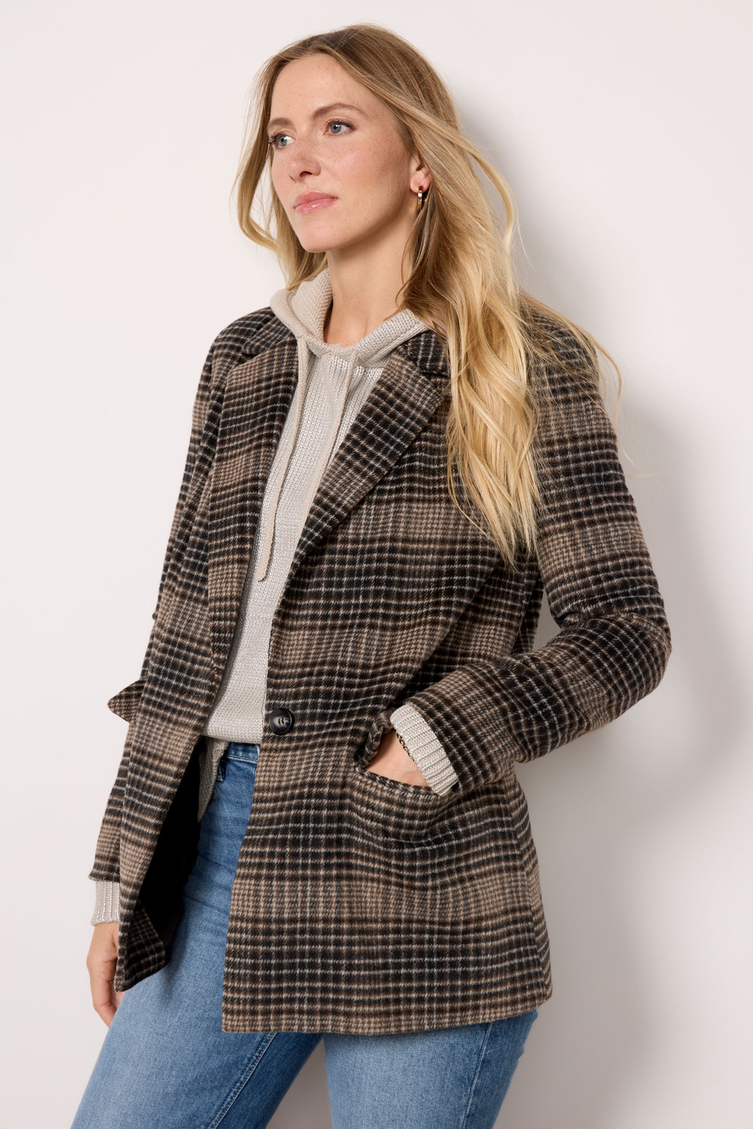 Kingston Relaxed Plaid Blazer