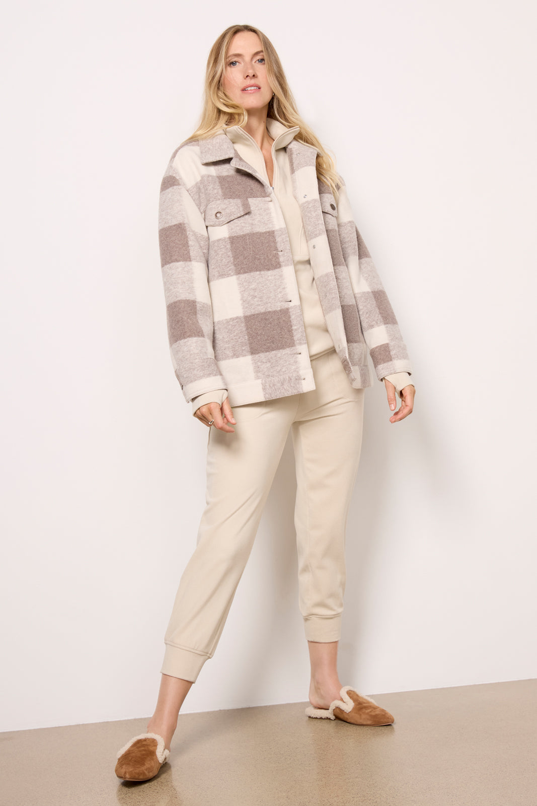 Preston Knit Plaid Jacket