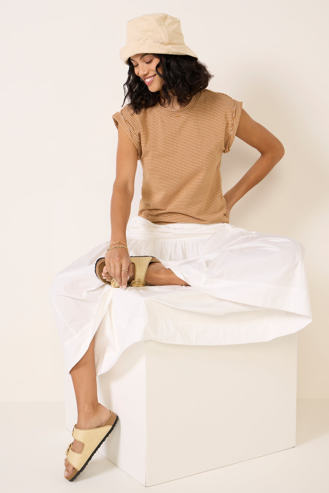 Olivia Rolled Sleeve Tee