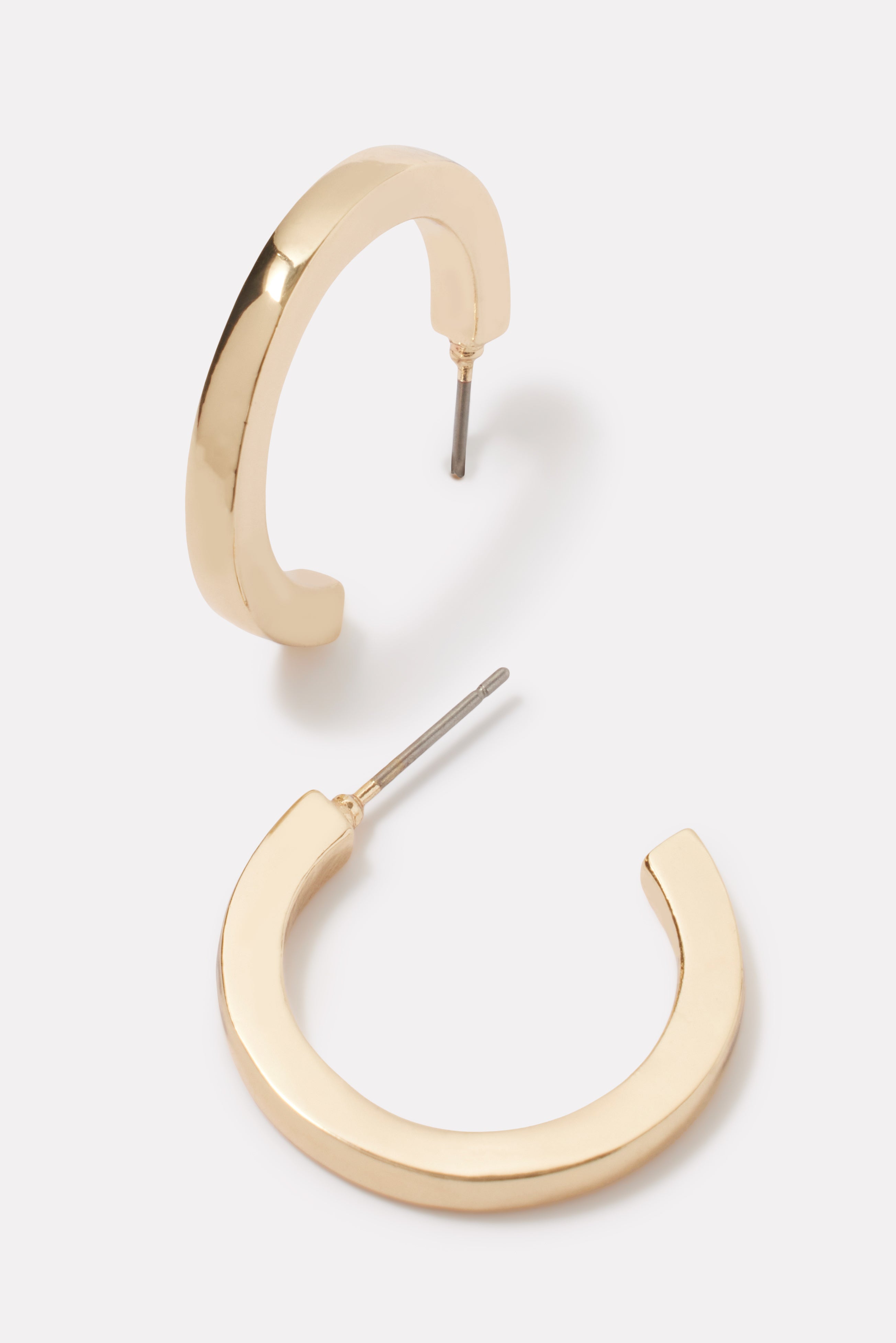 Cecily Flat Hoops