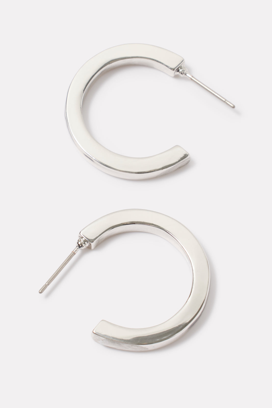 Cecily Flat Hoops