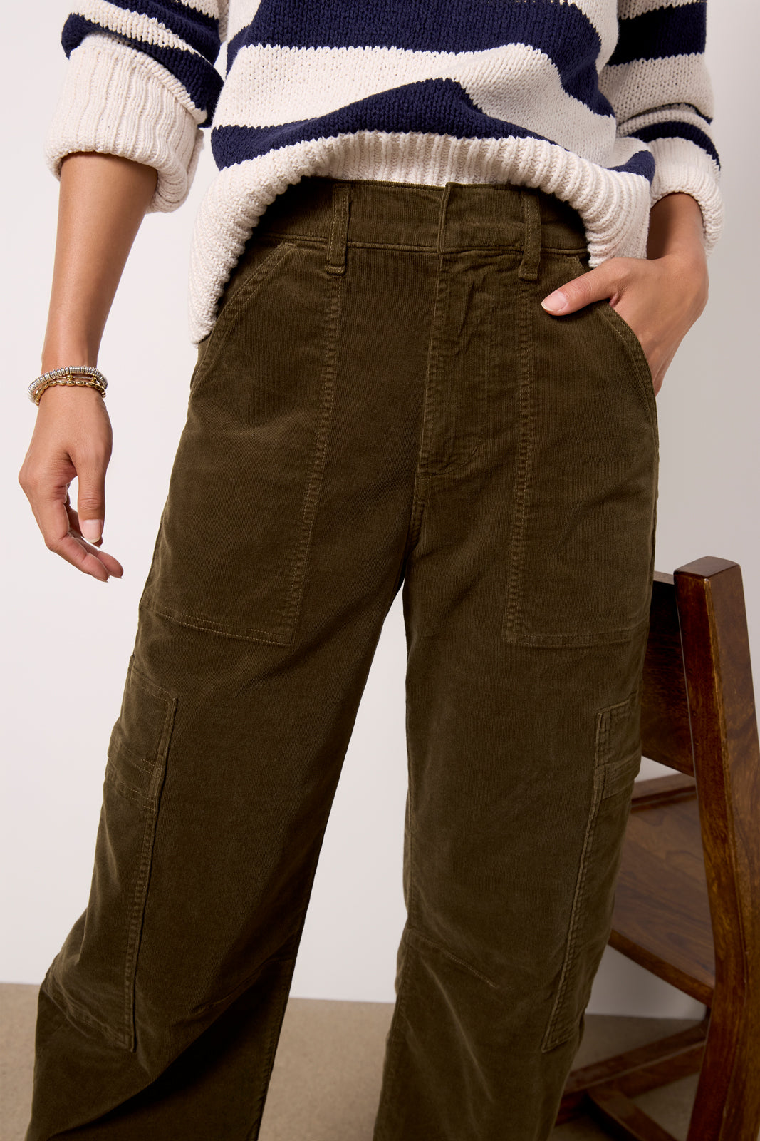 Marcelle Corduroy Cargo Pant