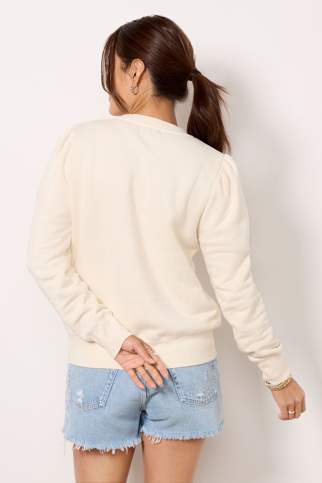 Roxy Puff Henley Sweatshirt