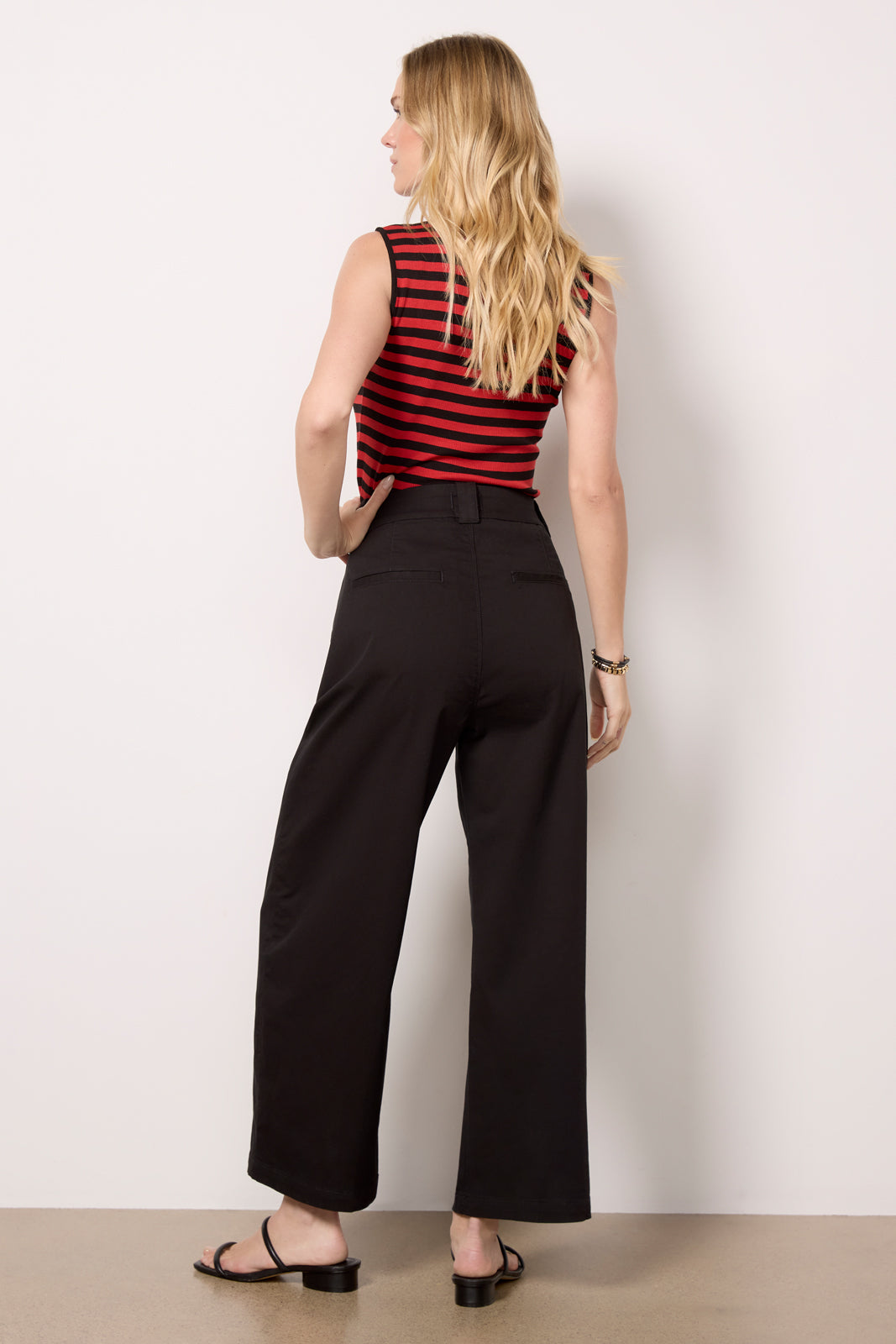 Cara Cropped Pleated Trouser