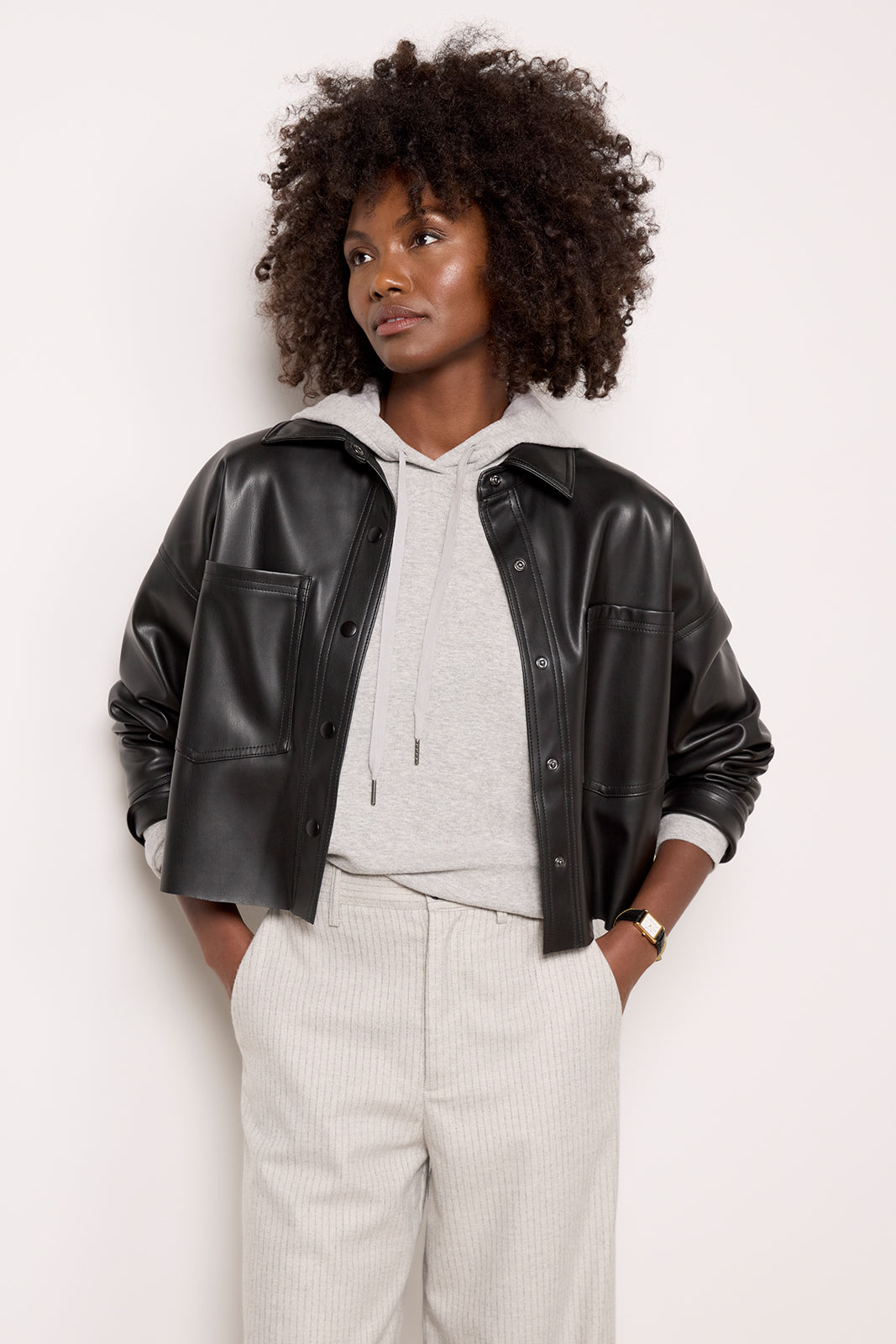 All Day Faux Leather Jacket