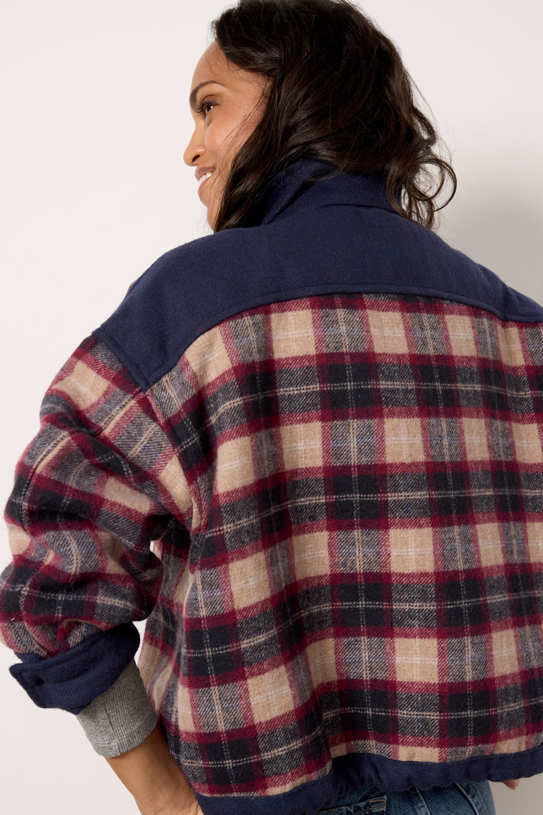 Norah Plaid Jacket