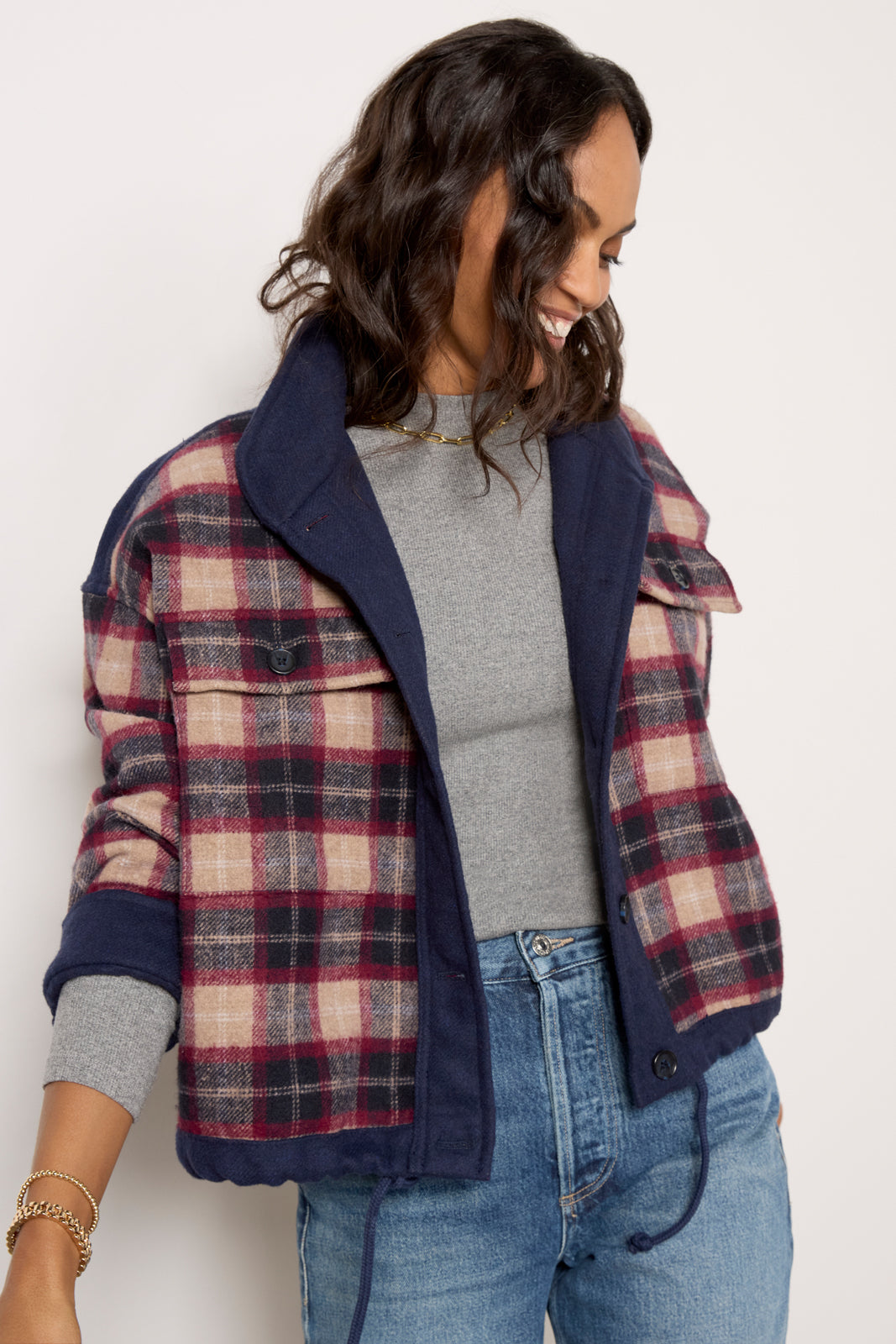 Norah Plaid Jacket