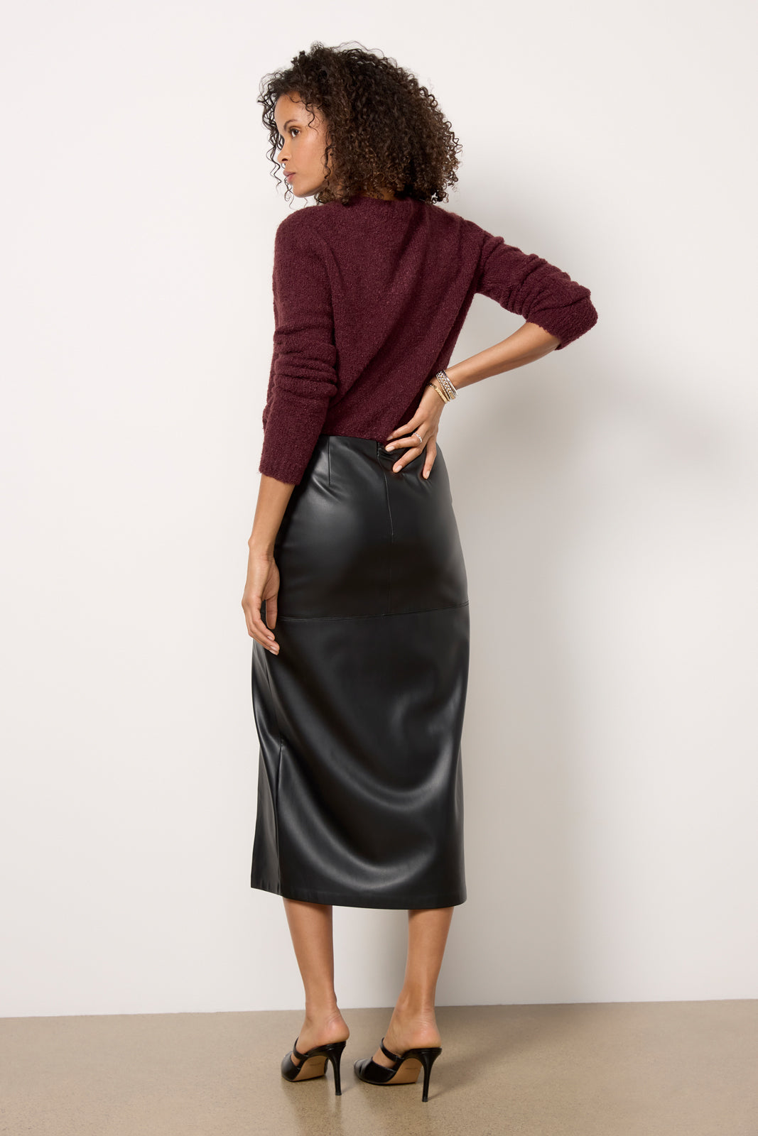 METROPOLITAN LEATHER SKIRT