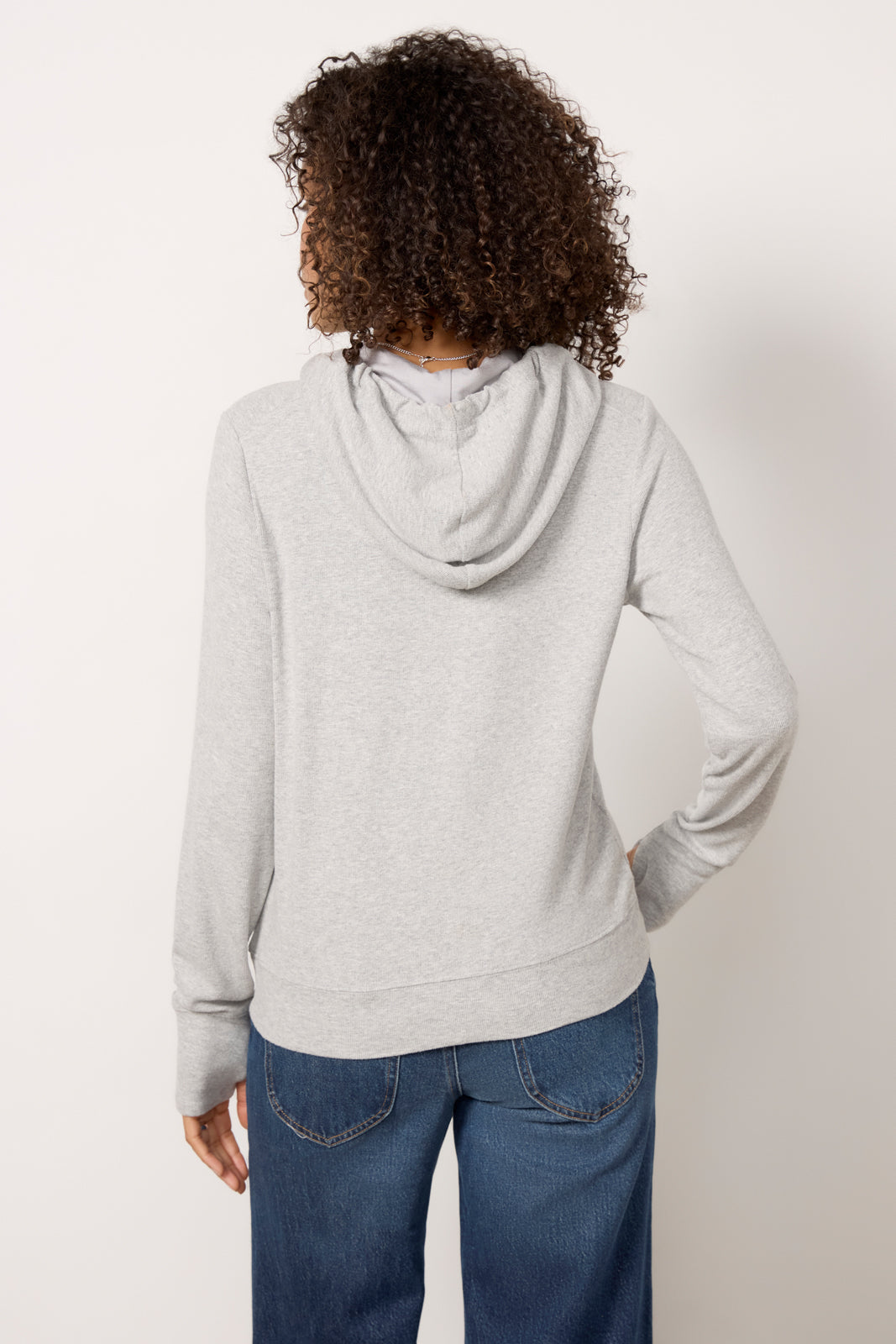 Zoey Rib Inset Hoodie