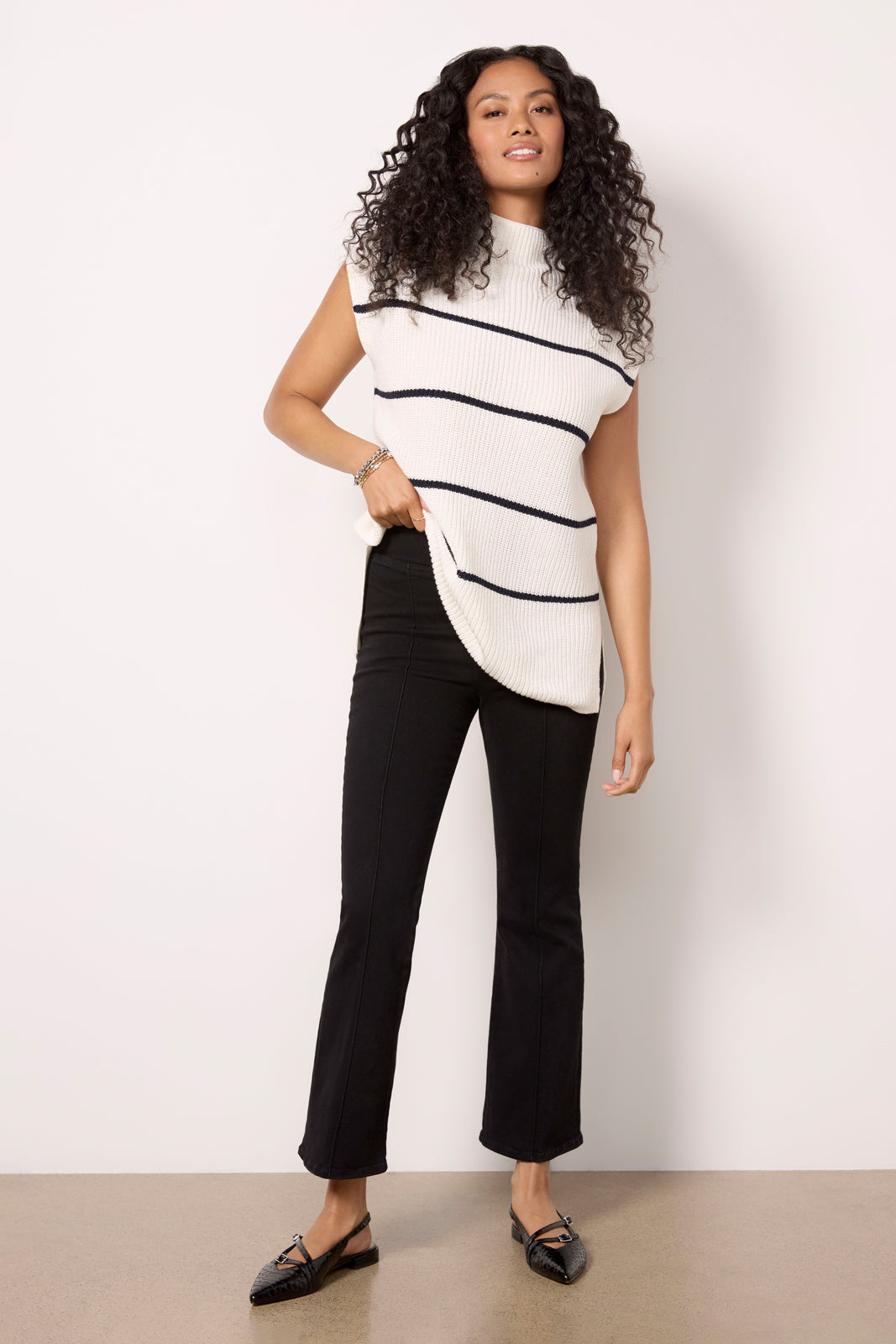 Jetset Crop Mini Boot Pintuck