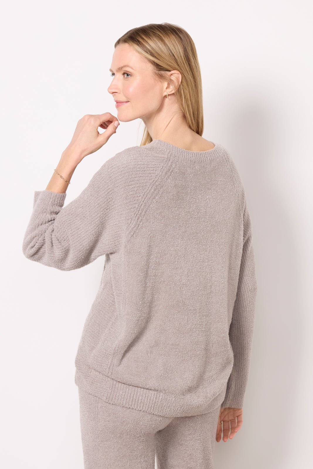 Rib Blocked Pullover