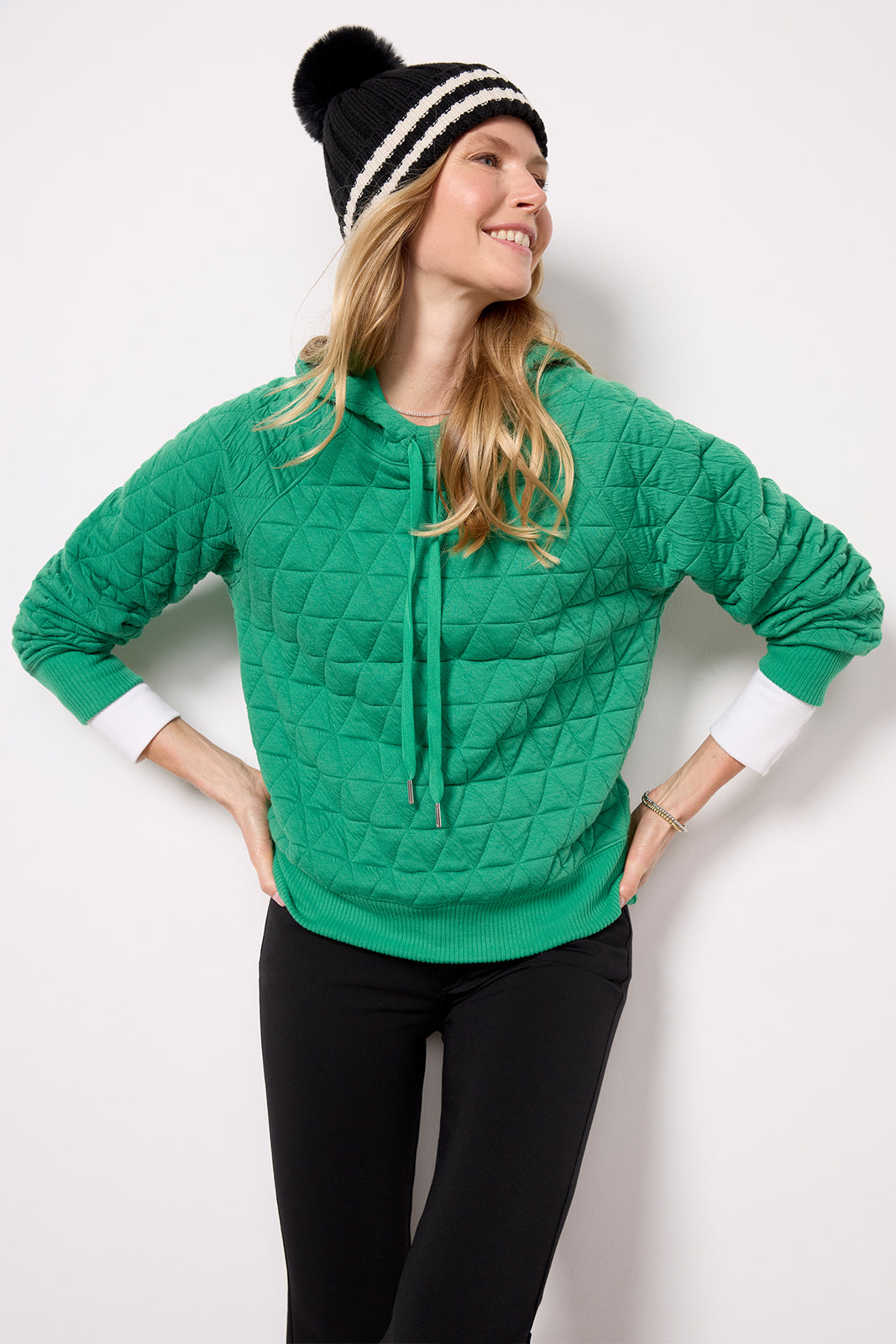 Lindsay Quilted Hoodie