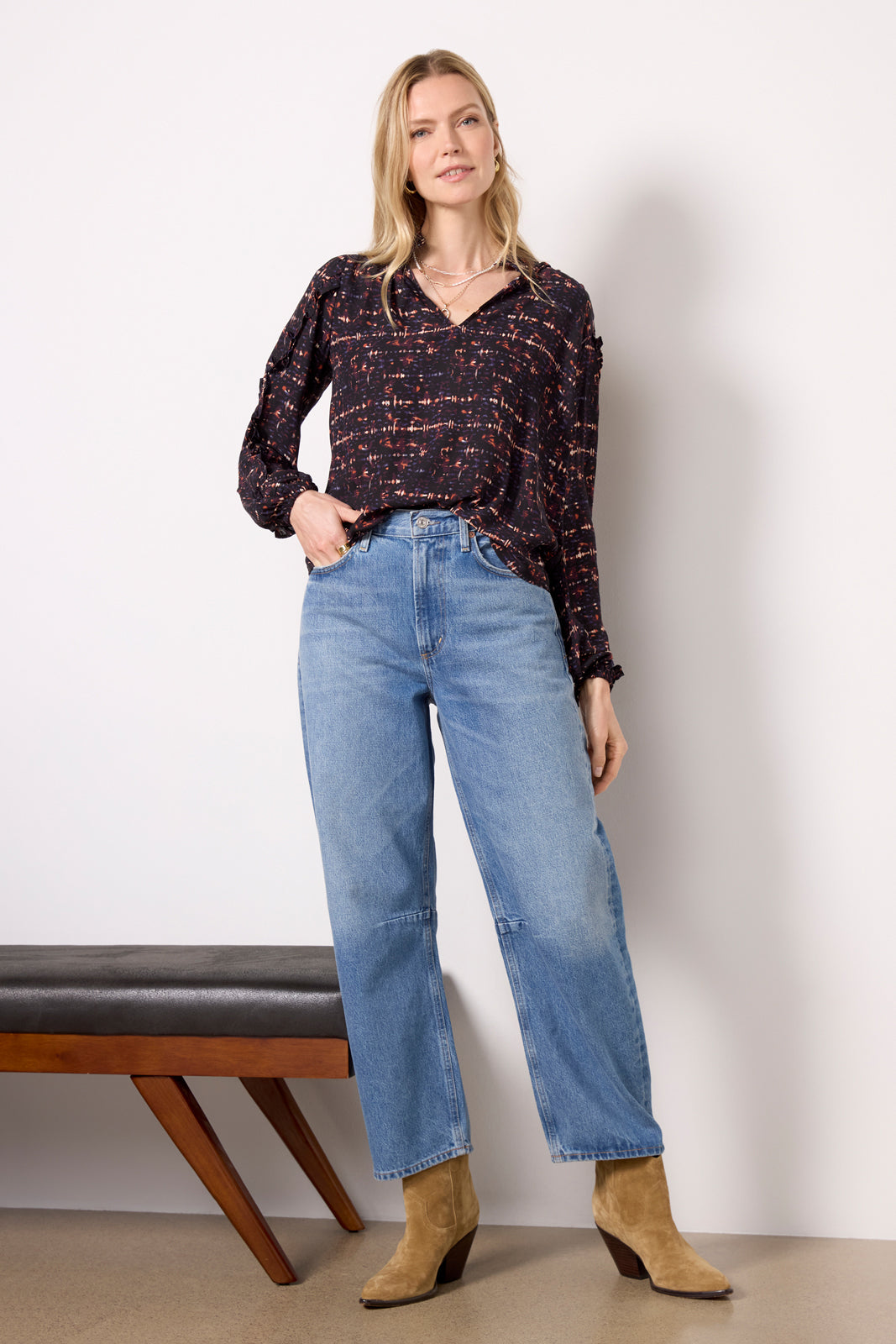 Dana Ruffle Blouse