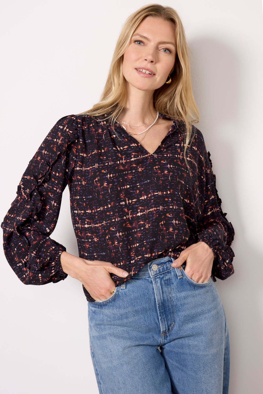 Dana Ruffle Blouse