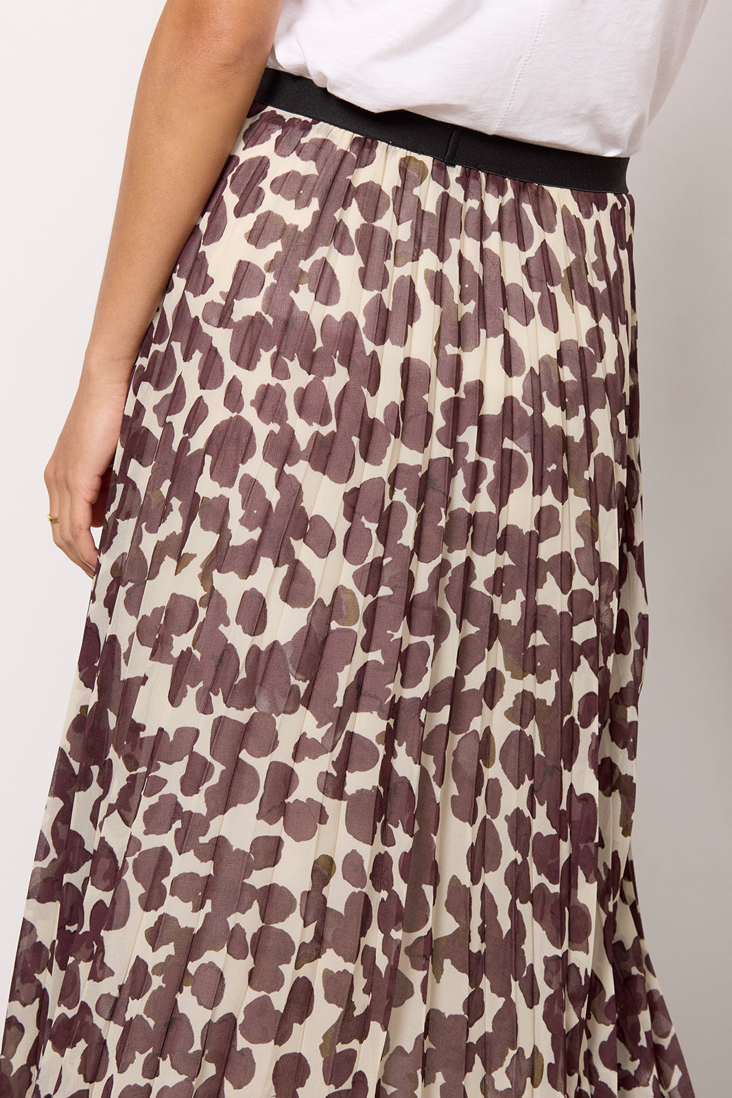 Pleated Midi Skirt