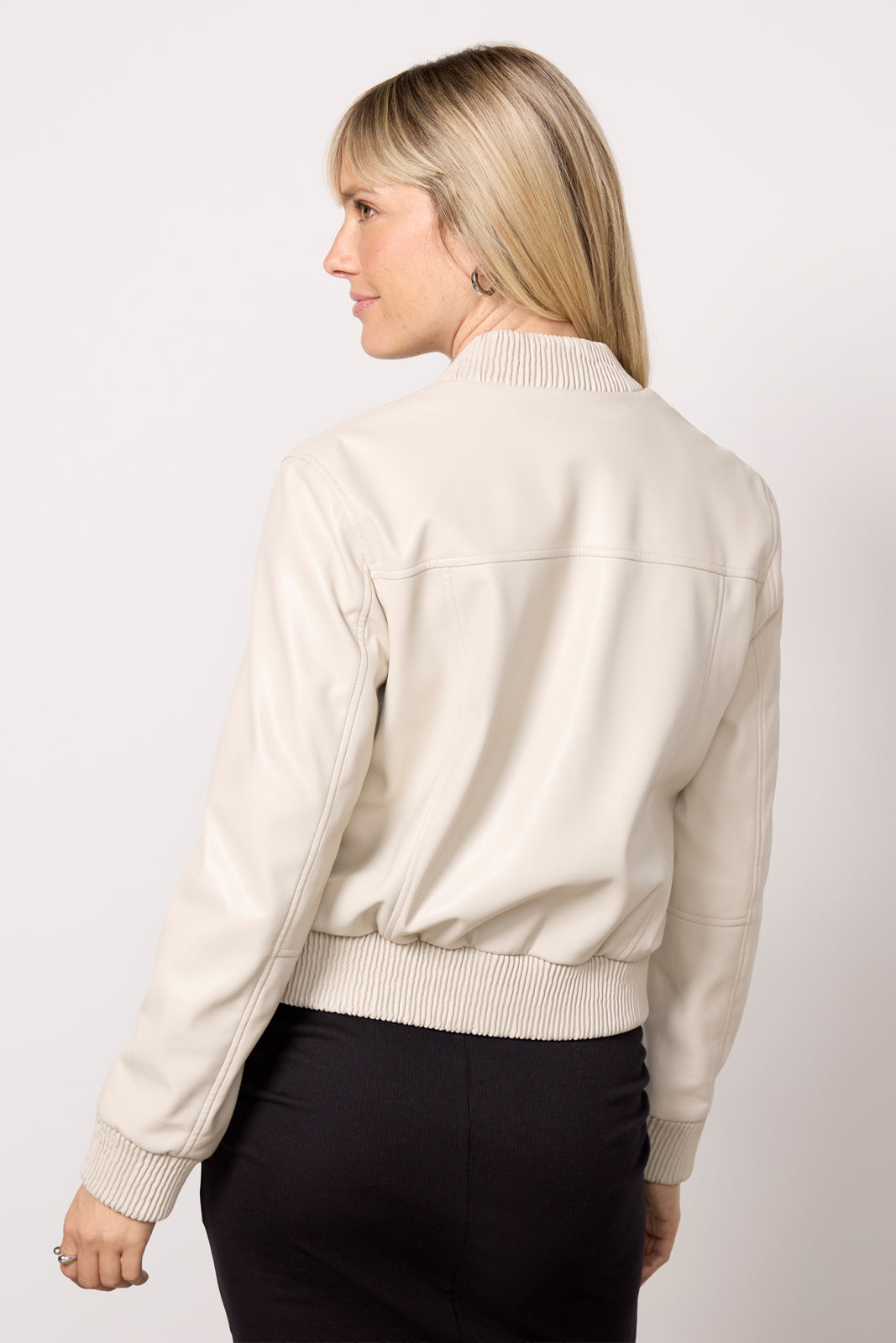 Blake Faux Leather Bomber