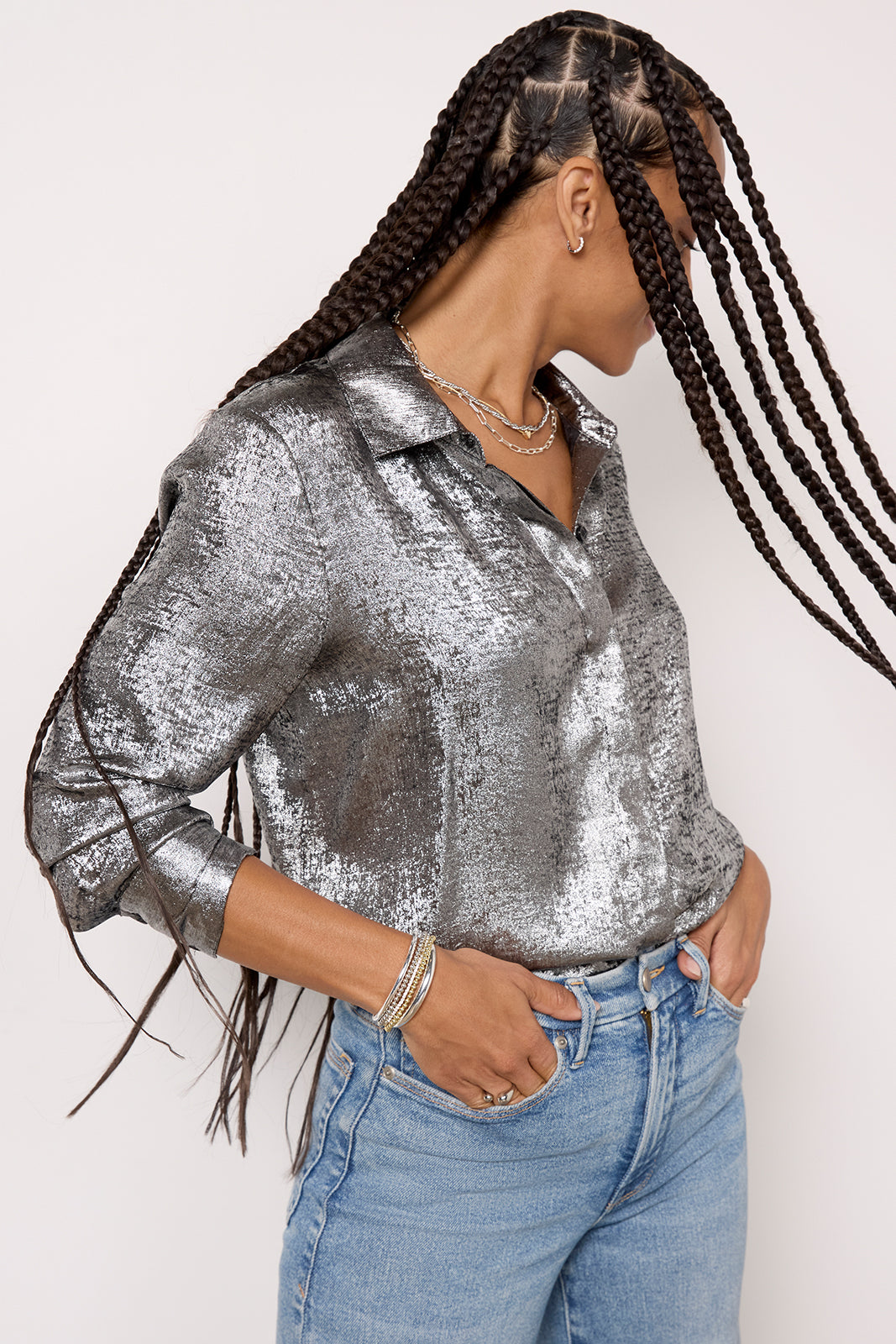 Florence Foil Shirting