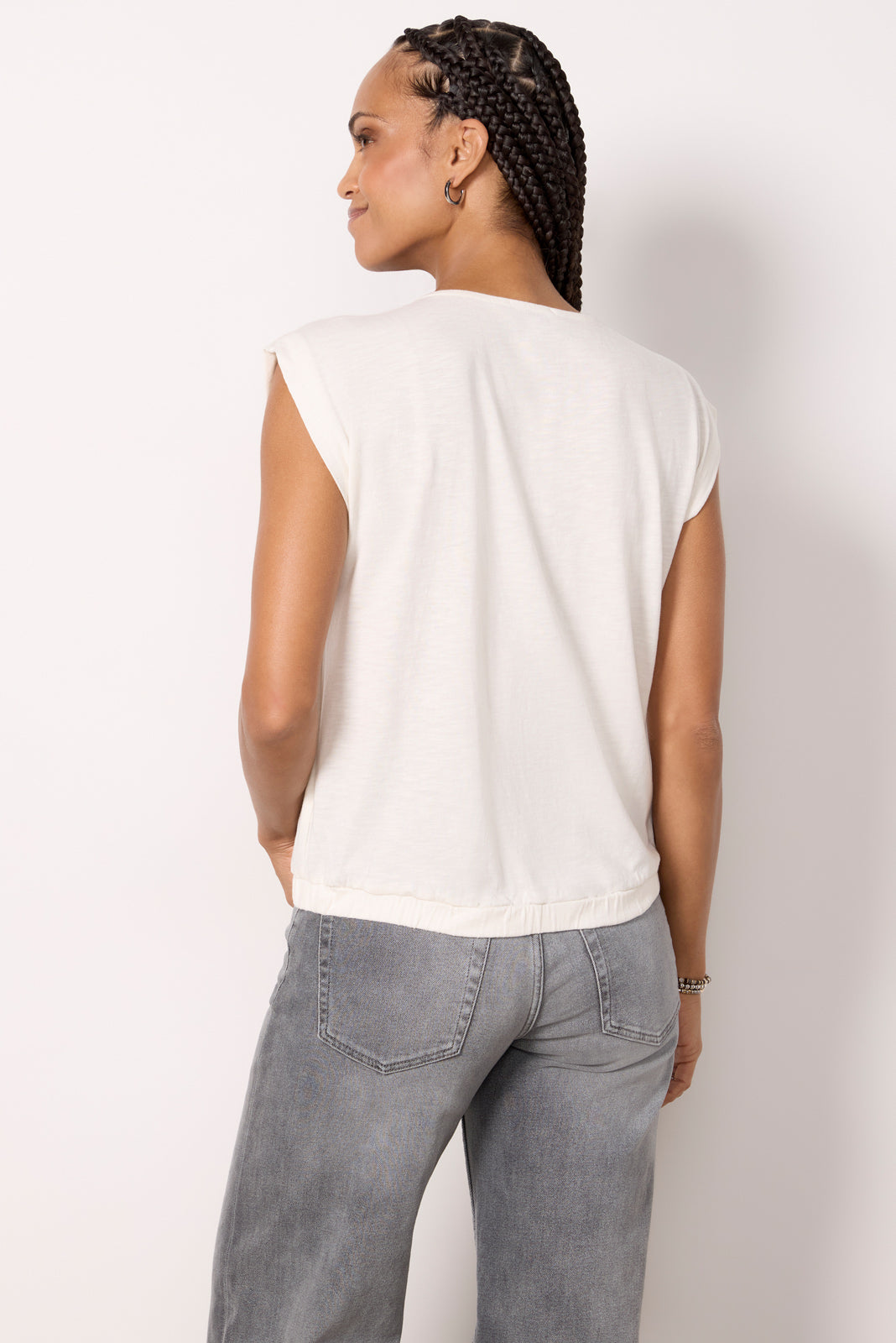 Kinsley Pleated Shoulder Top