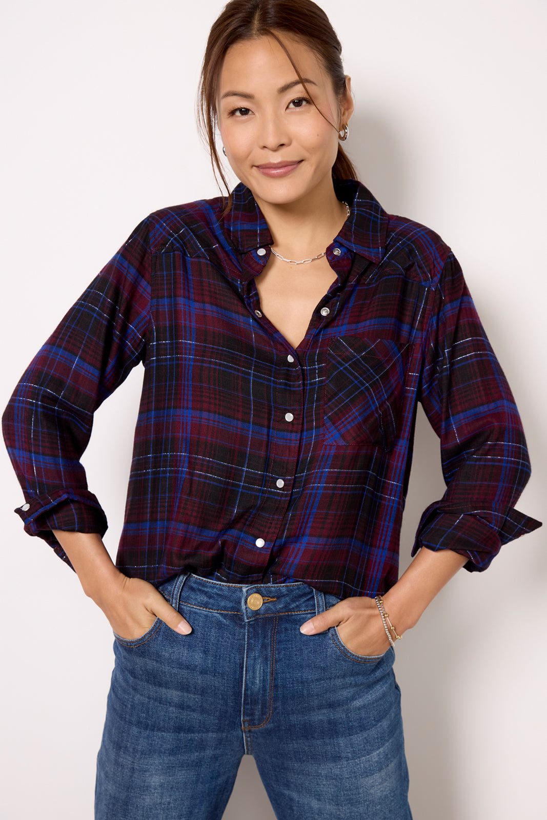 Zuri Plaid Button Down