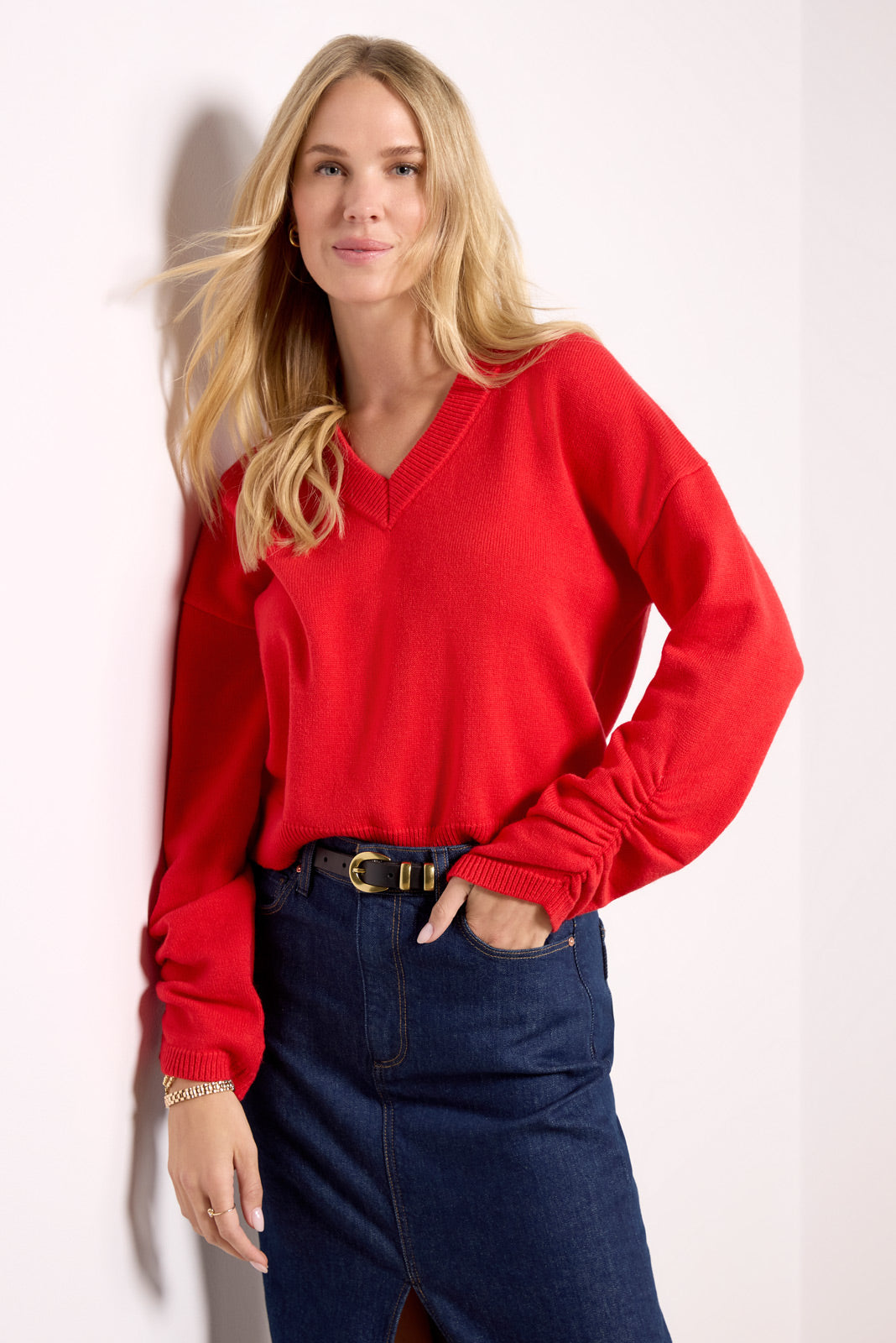 Latigo V Neck Sweater