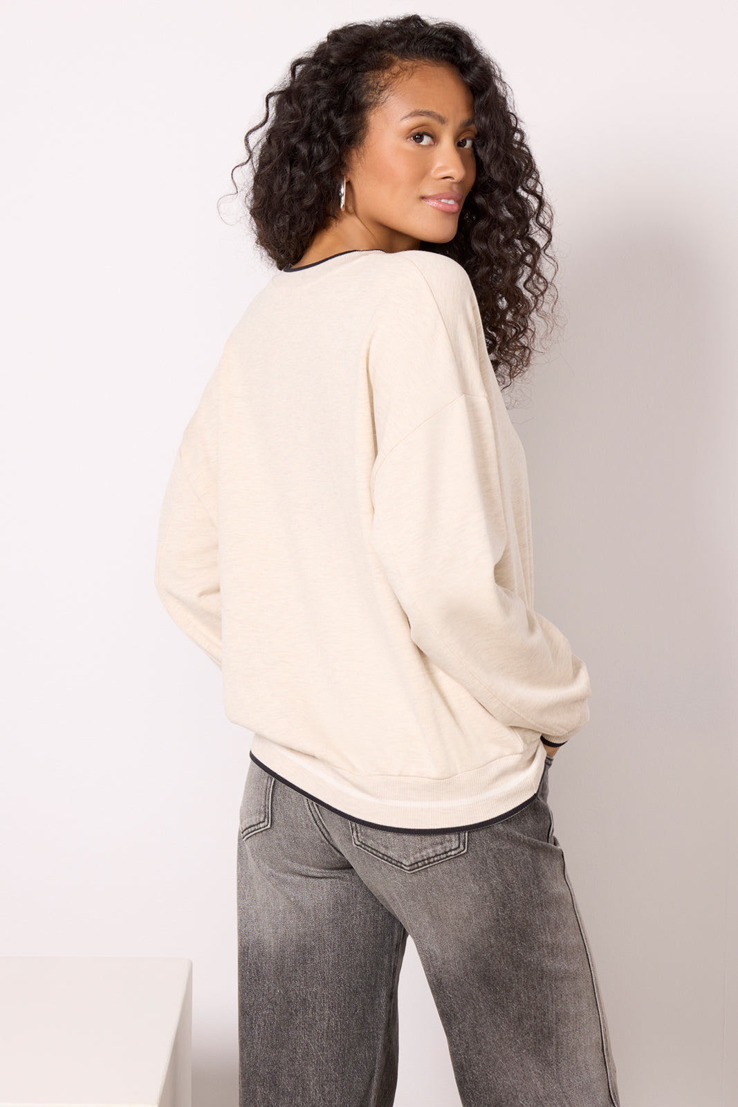 Elena V Neck Sweatshirt