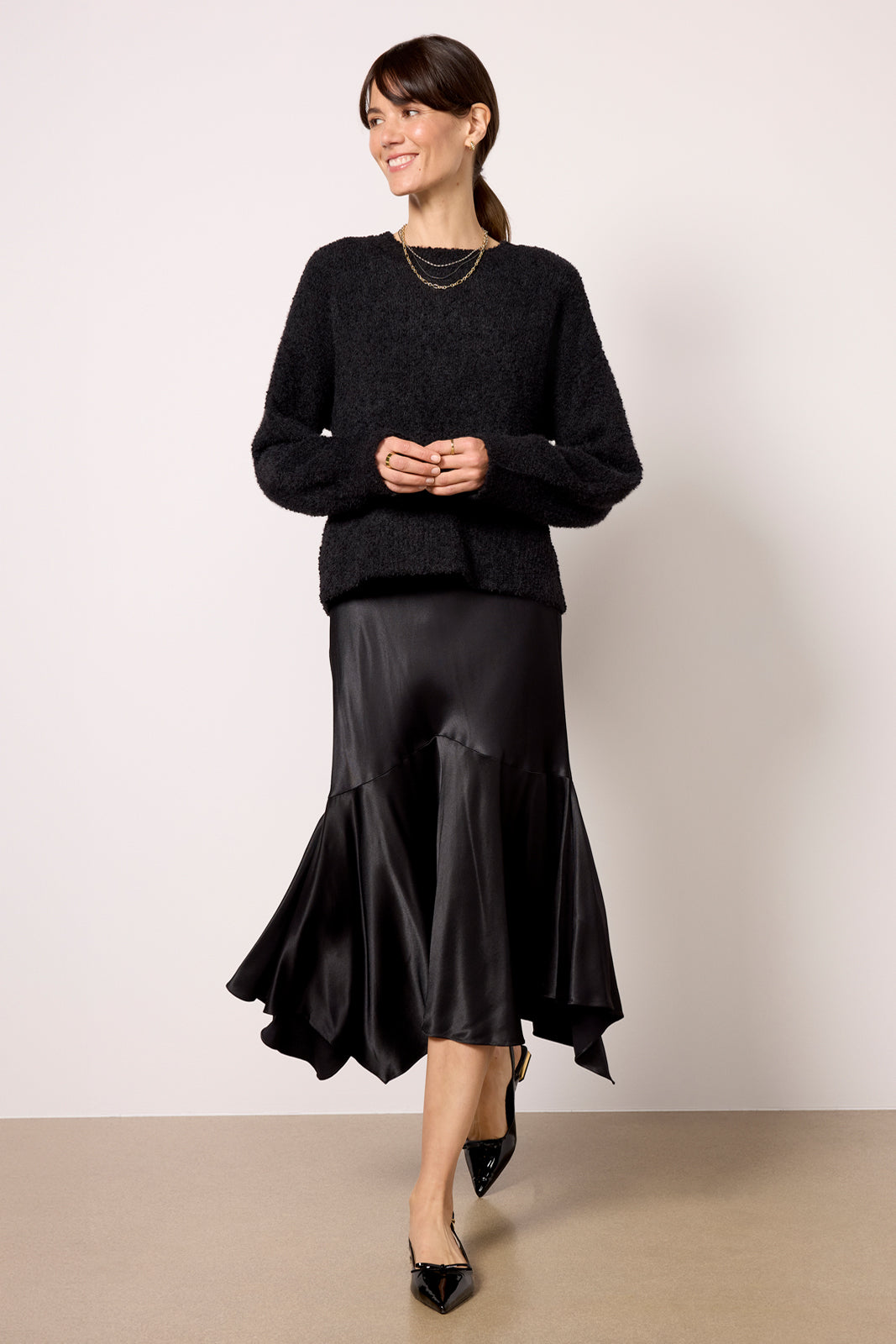 Edwina Satin Skirt