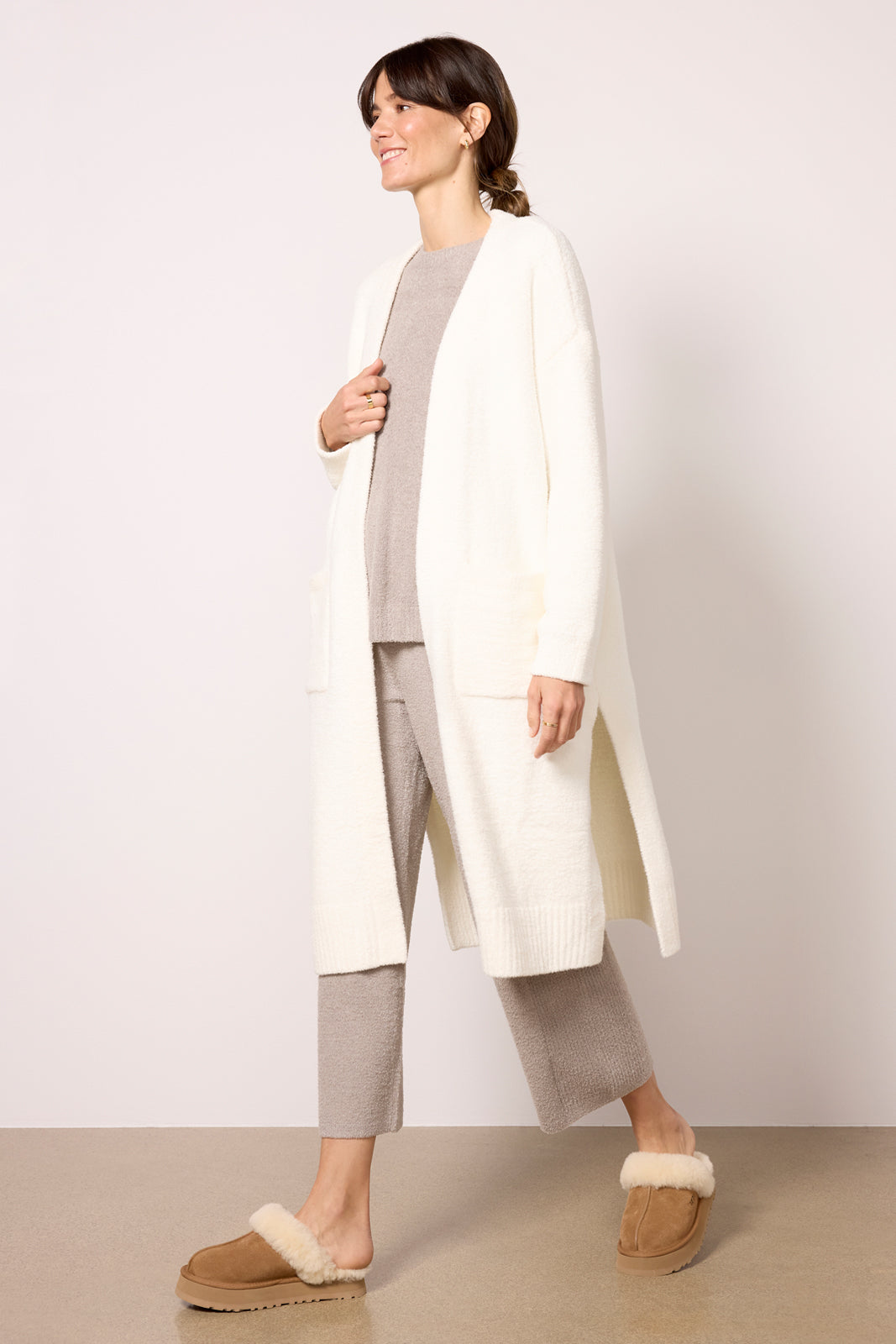 CozyChic Luxe High Slit Cardigan