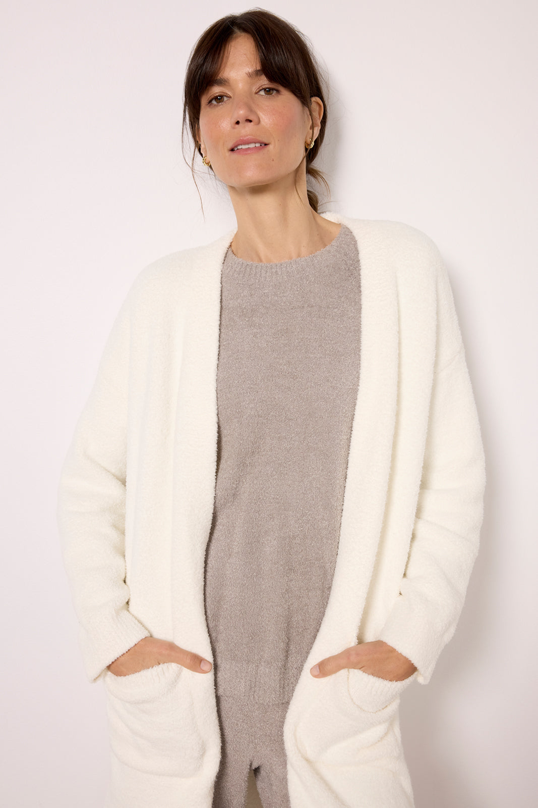 CozyChic Luxe High Slit Cardigan