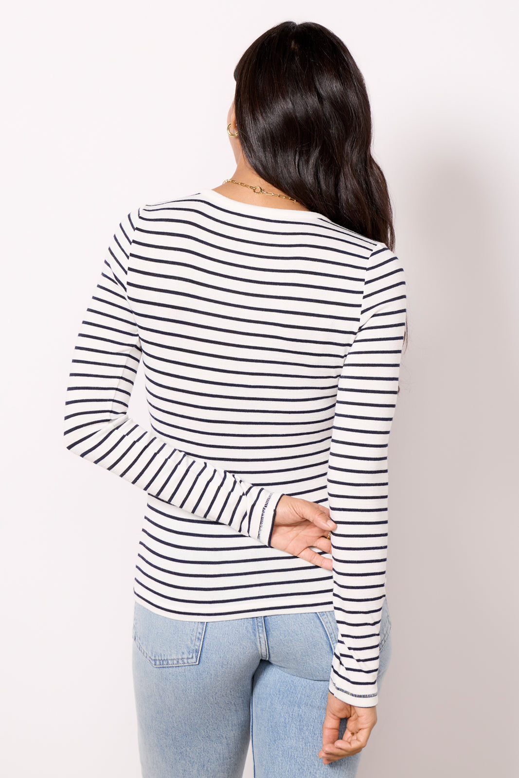 The Knit Stripe Henley