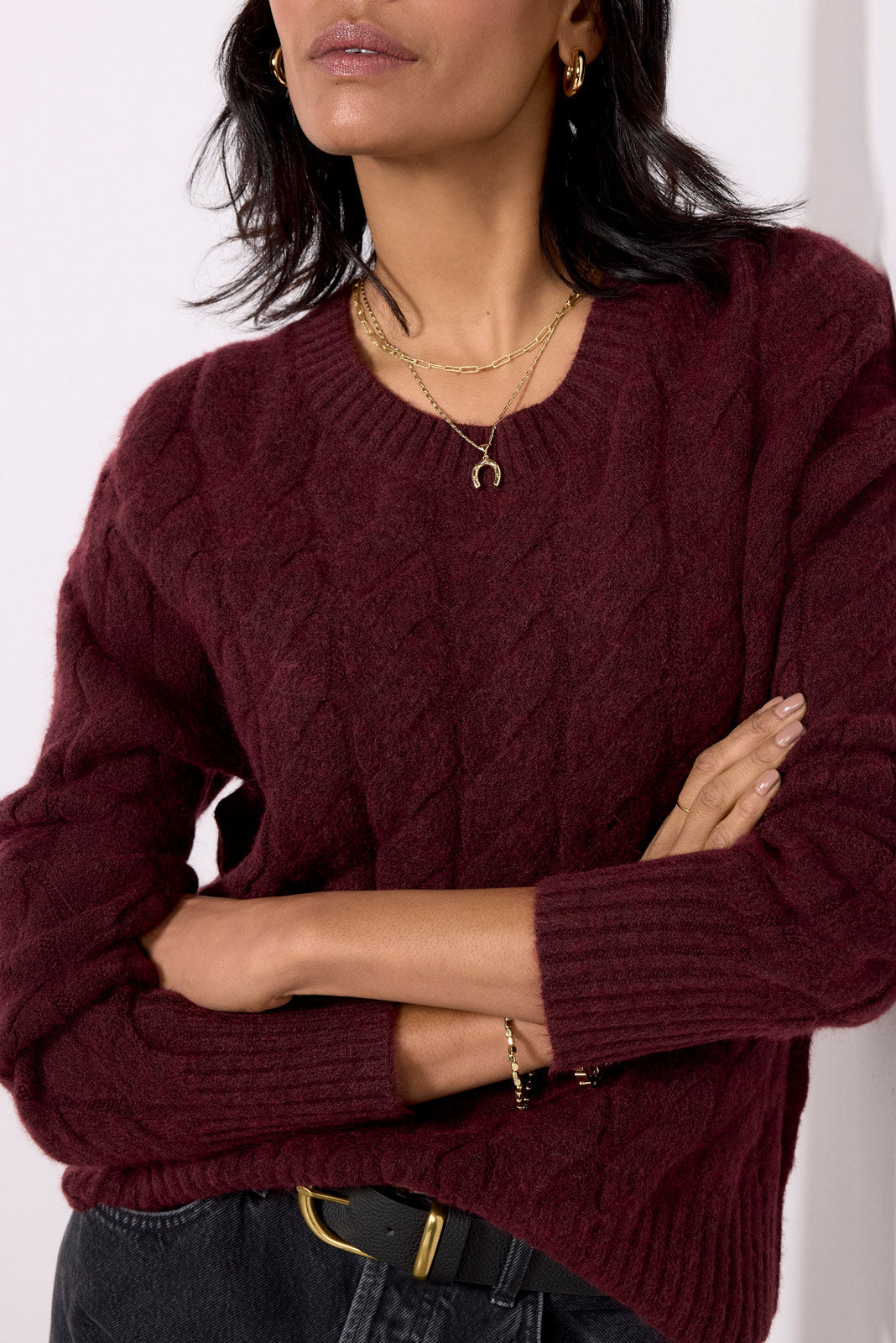 Renee Cable Pullover