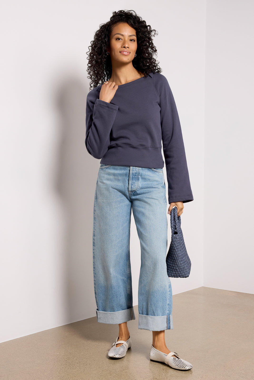 Darlene Envelope Neck Sweatshirt