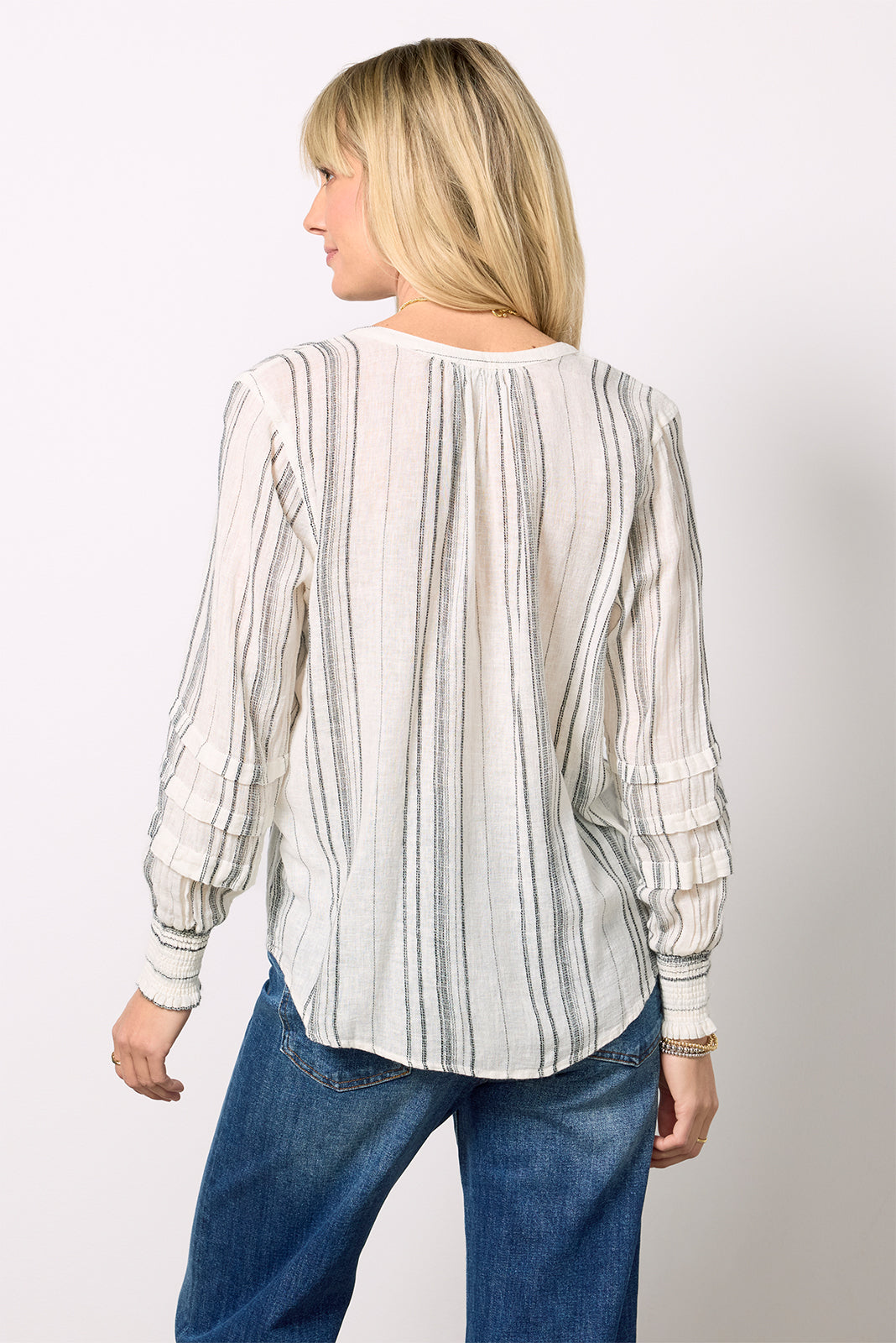 Caterina Luxe Linen Blouse