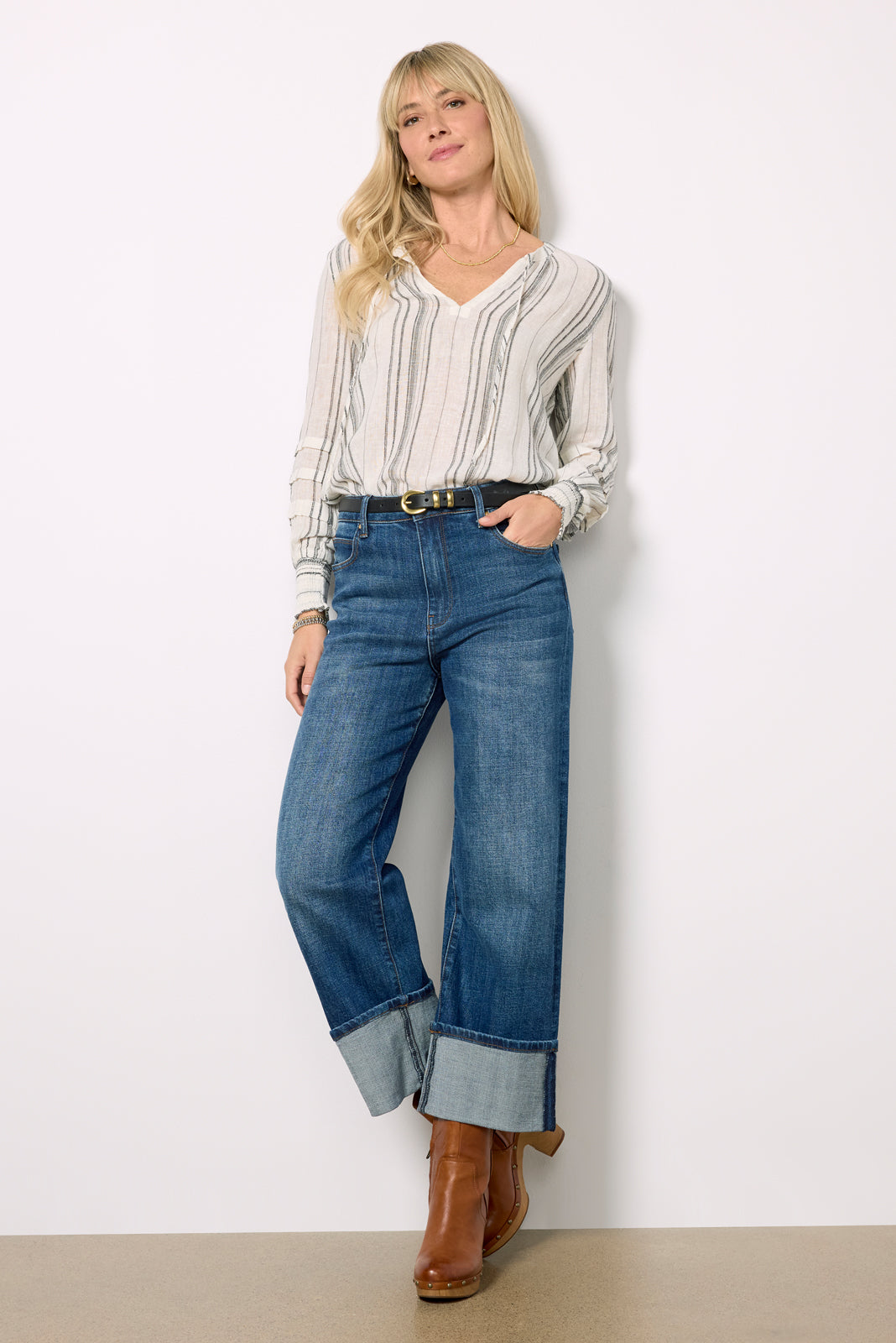 Caterina Luxe Linen Blouse