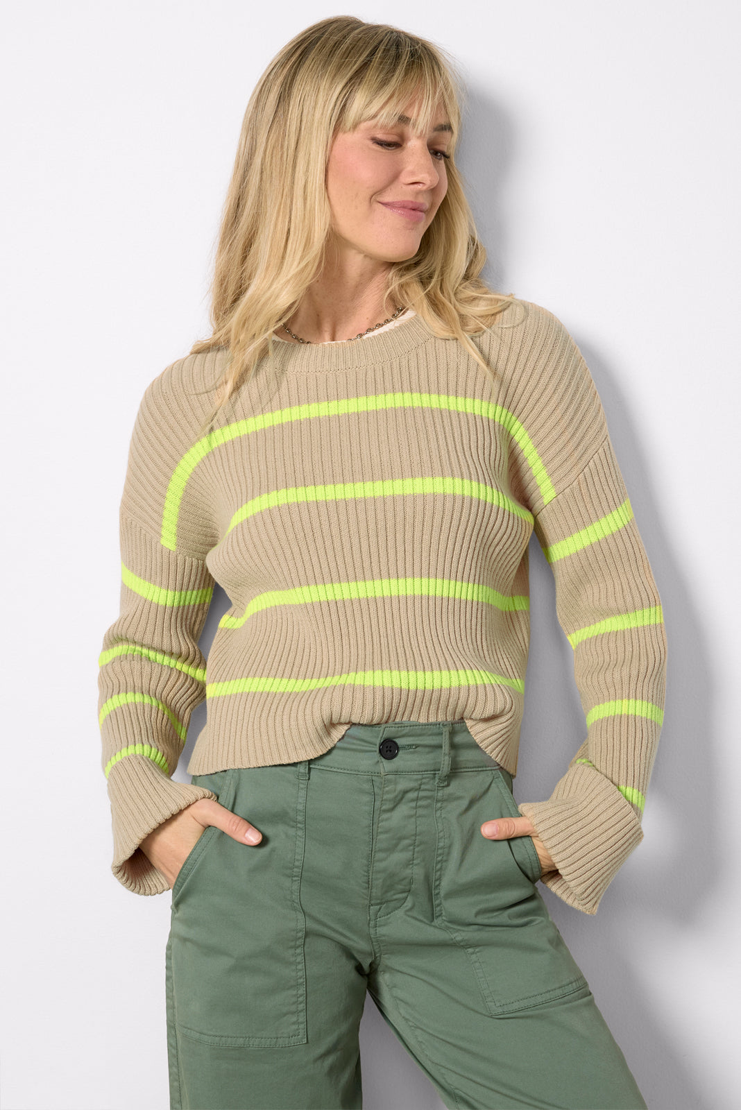 Emma Crew Stripe Pullover