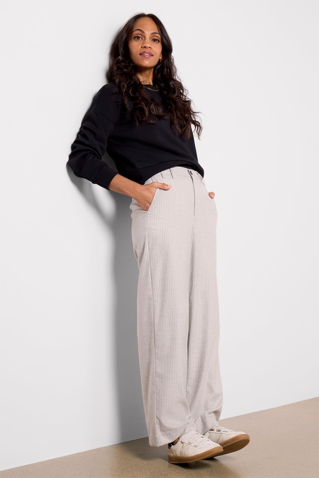 Evette Pinstripe Pant