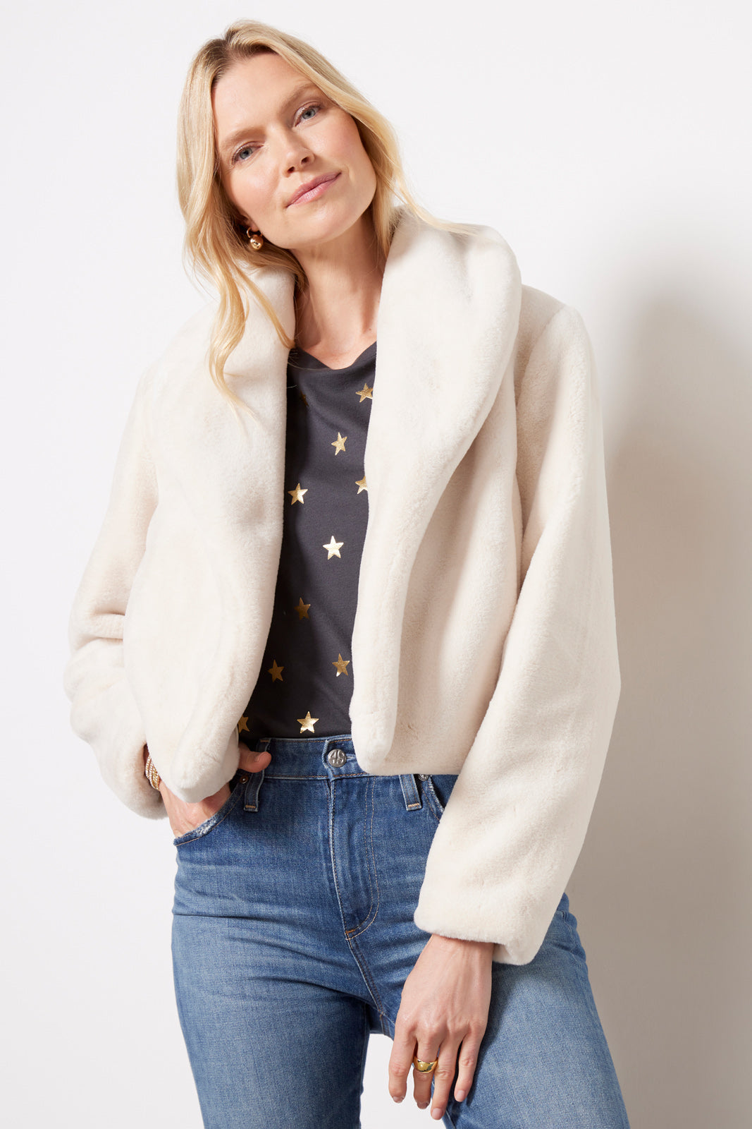 Be My Guest Faux Fur Jacket