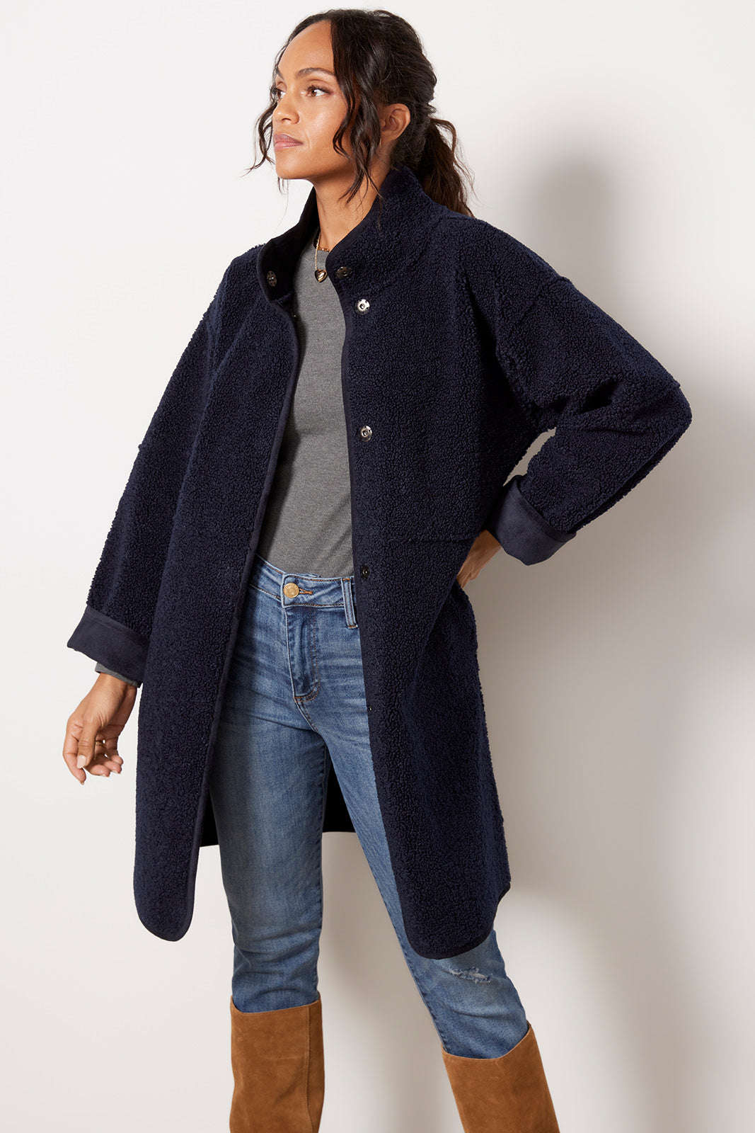 Cara Sherpa Coat