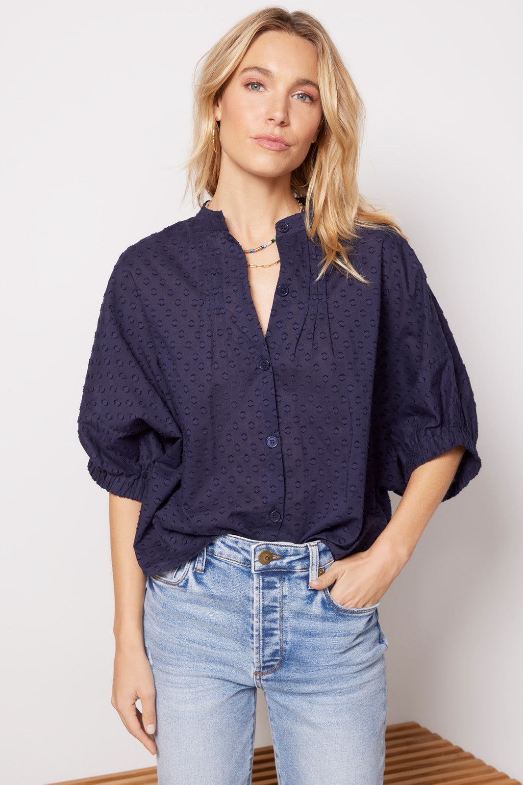 Mandarin Collar Top