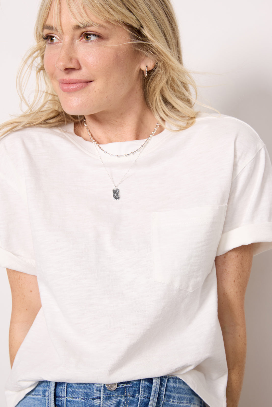 Elsy Slub Pocket Tee